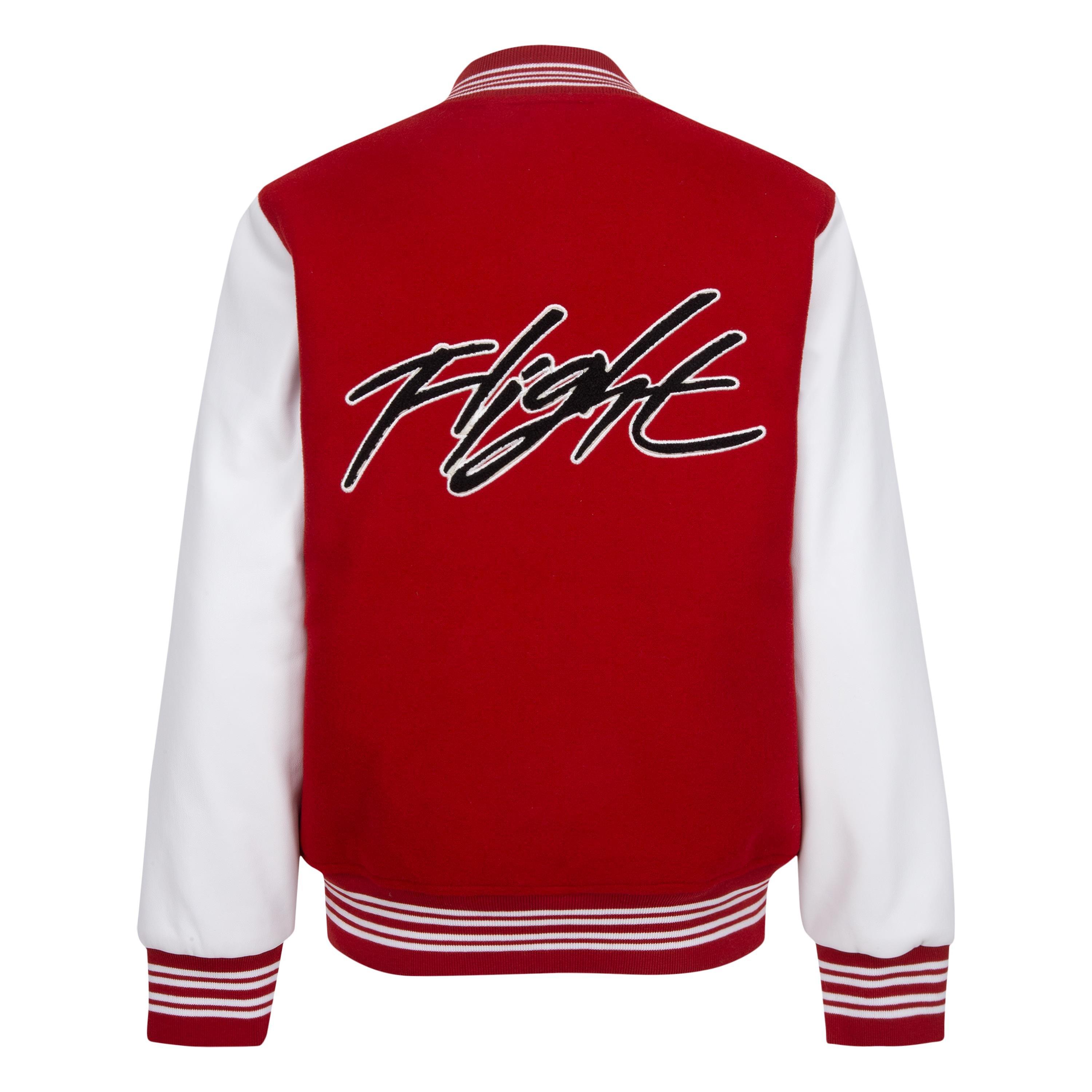 Jordan Big Boys' Varsity Jacket - Red - RED Thumbnail View 8