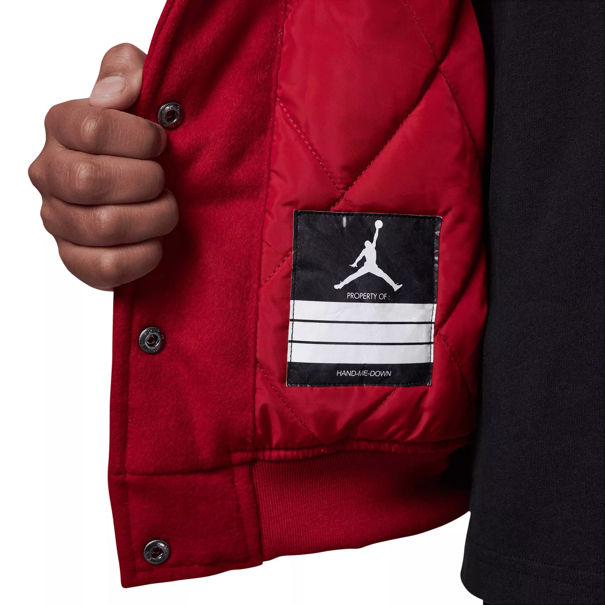 Jordan Big Boys' Varsity Jacket - Red - RED