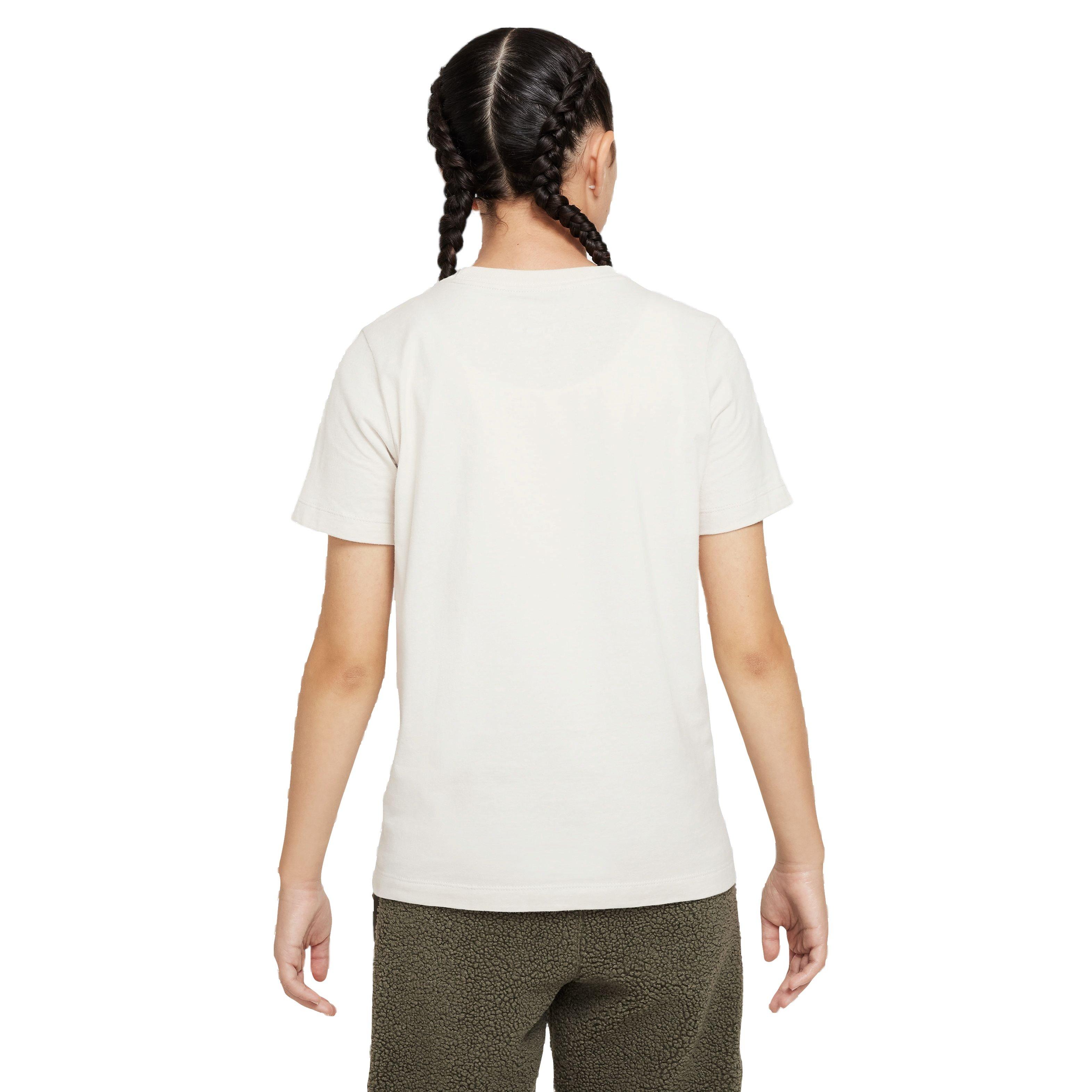 Nike JDI Swoosh Big Kids' Tan Tee