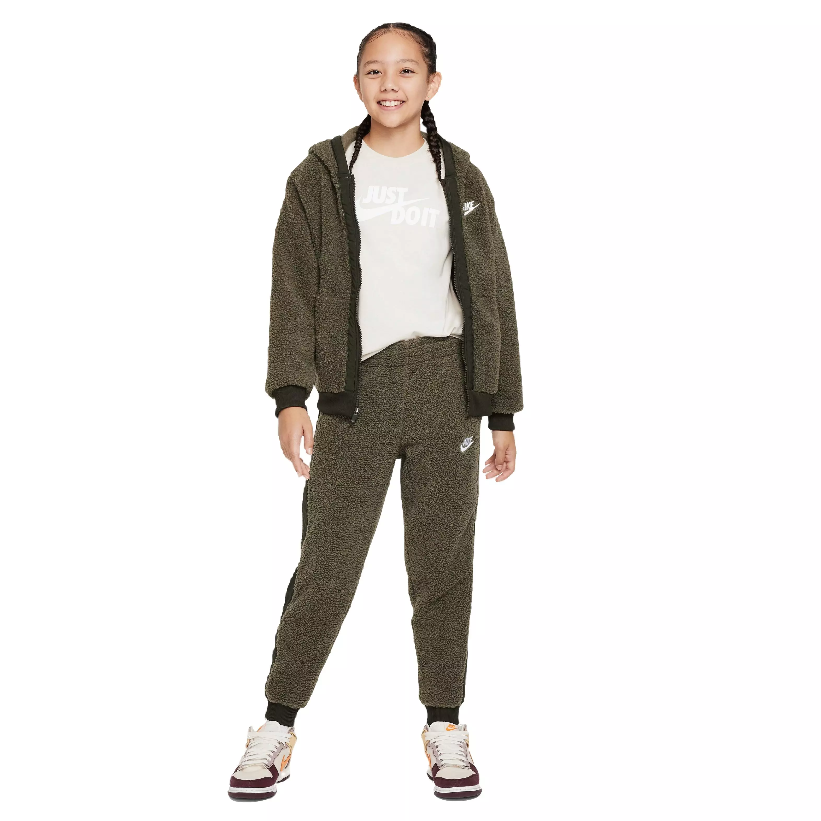 Nike Big Kids' JDI Swoosh Tee-Tan - TAN