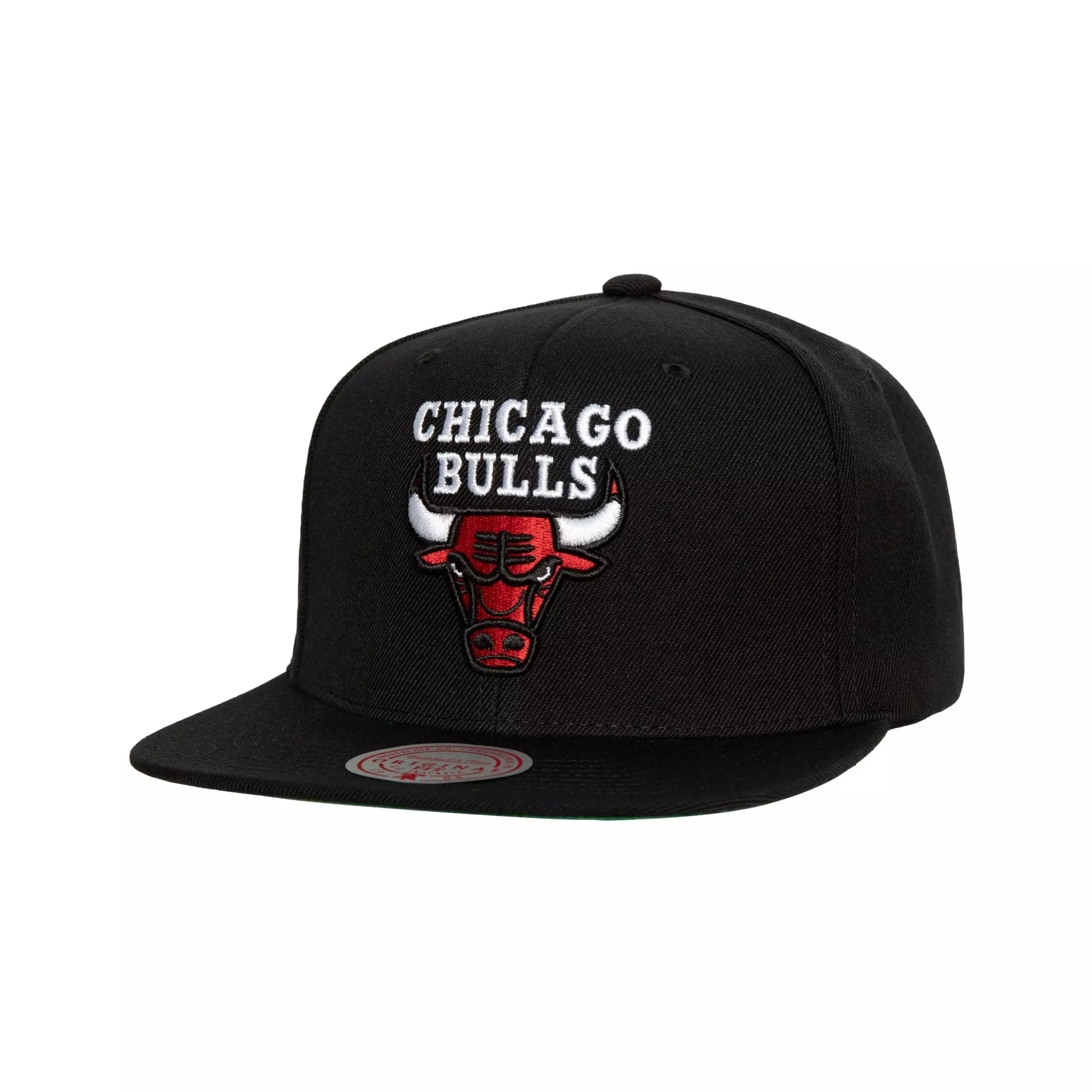 Mitchell & Ness Chicago Bulls Top Spot HWC Snapback Hat - BLACK