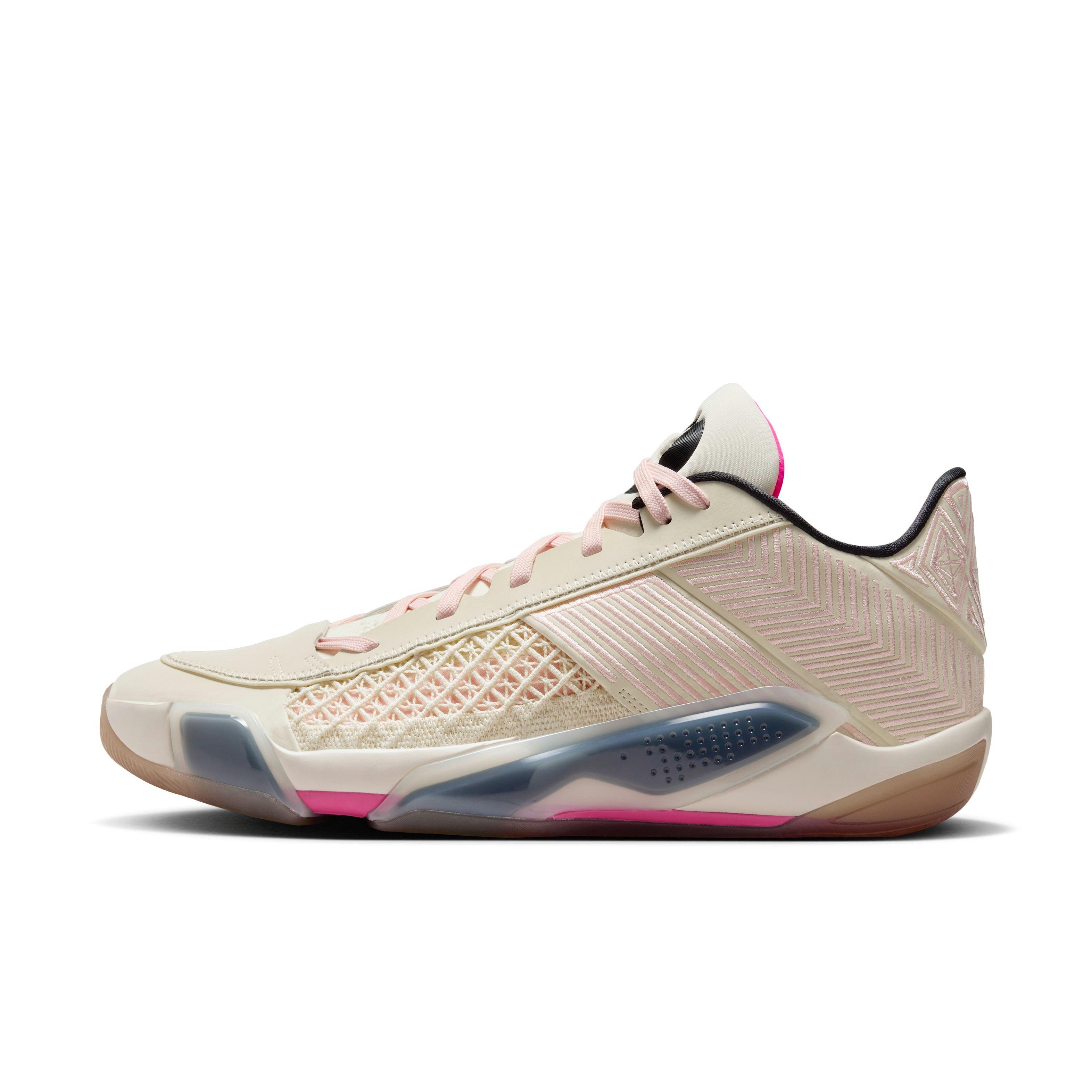 Jordan XXXVIII Low "Coconut Milk" Men's Basketball Shoe - COCONUT MILK/BLACK/ATMOSPHERE Thumbnail View 7
