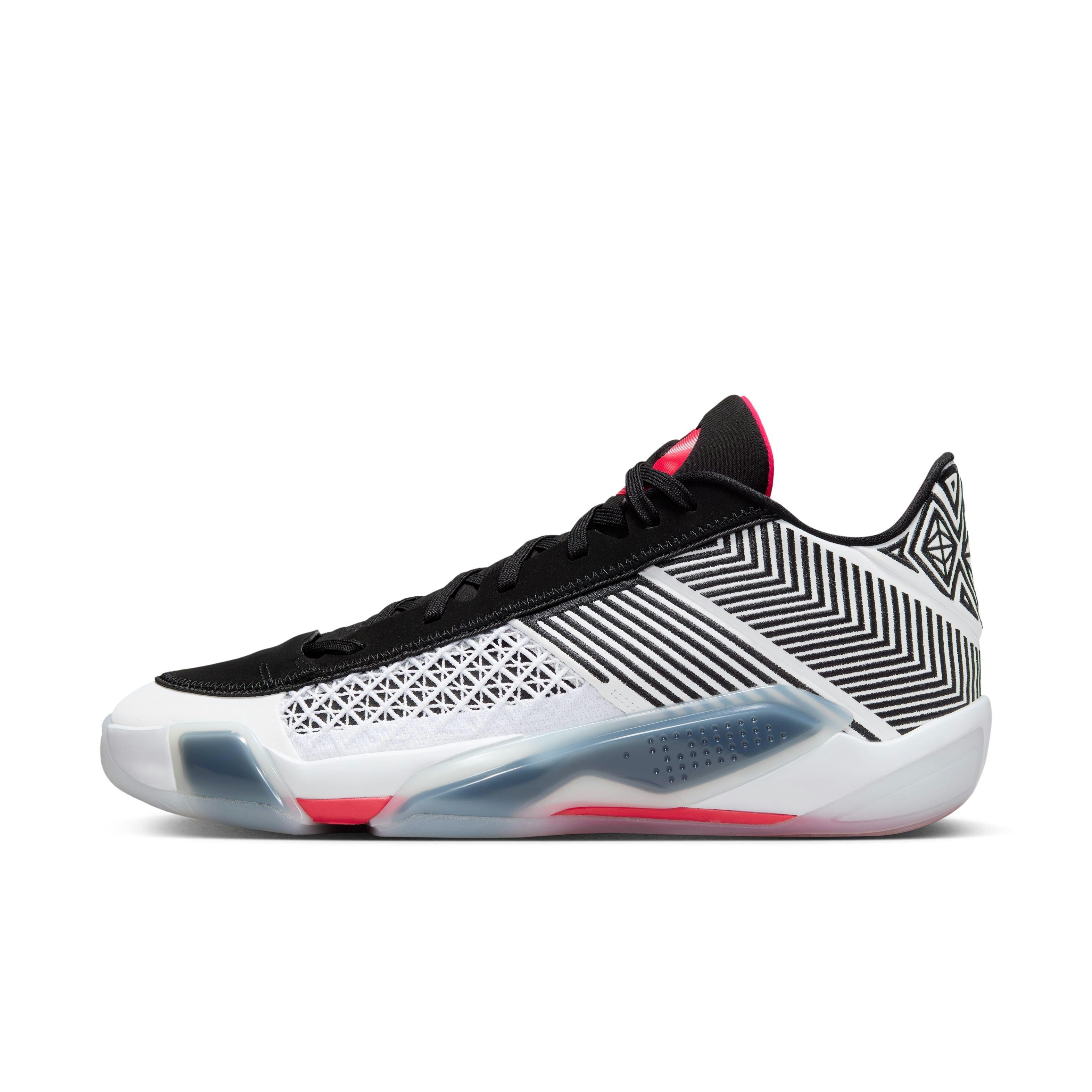 Jordan XXXVIII Low "Fundamental" Men's Basketball Shoe - WHITE/SIREN RED/BLACK Thumbnail View 6