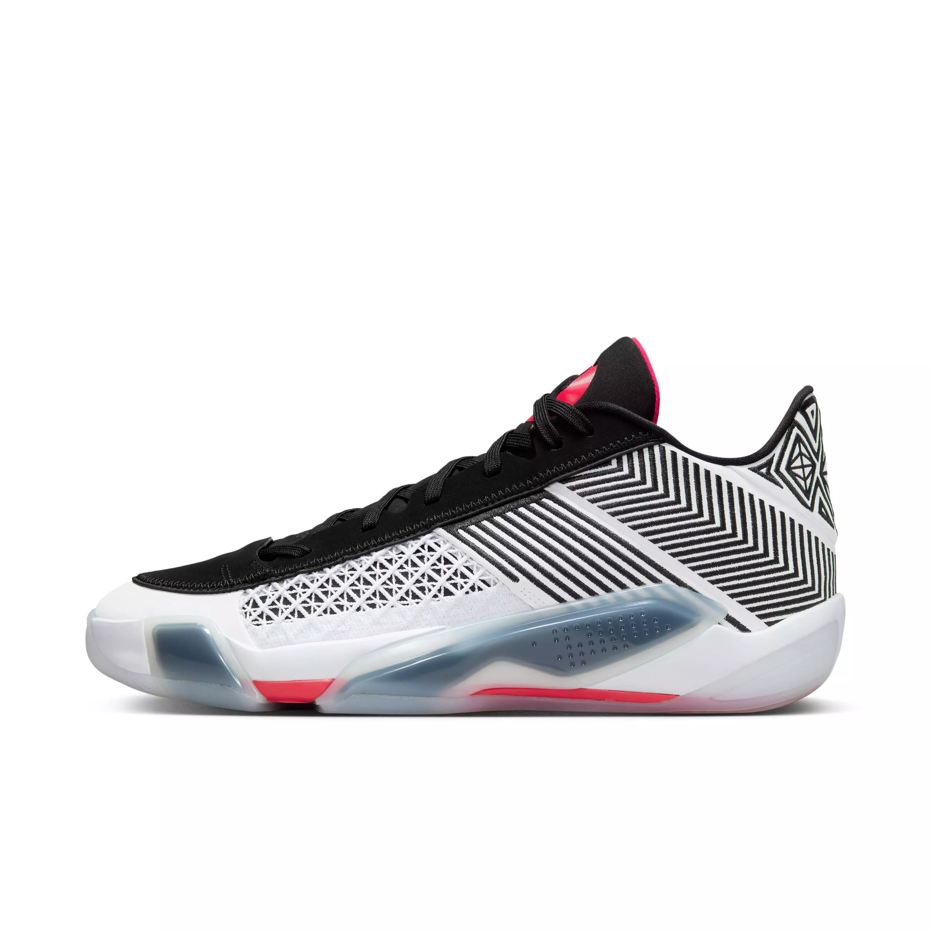 Jordan XXXVIII Low "Fundamental" Men's Basketball Shoe - WHITE/SIREN RED/BLACK