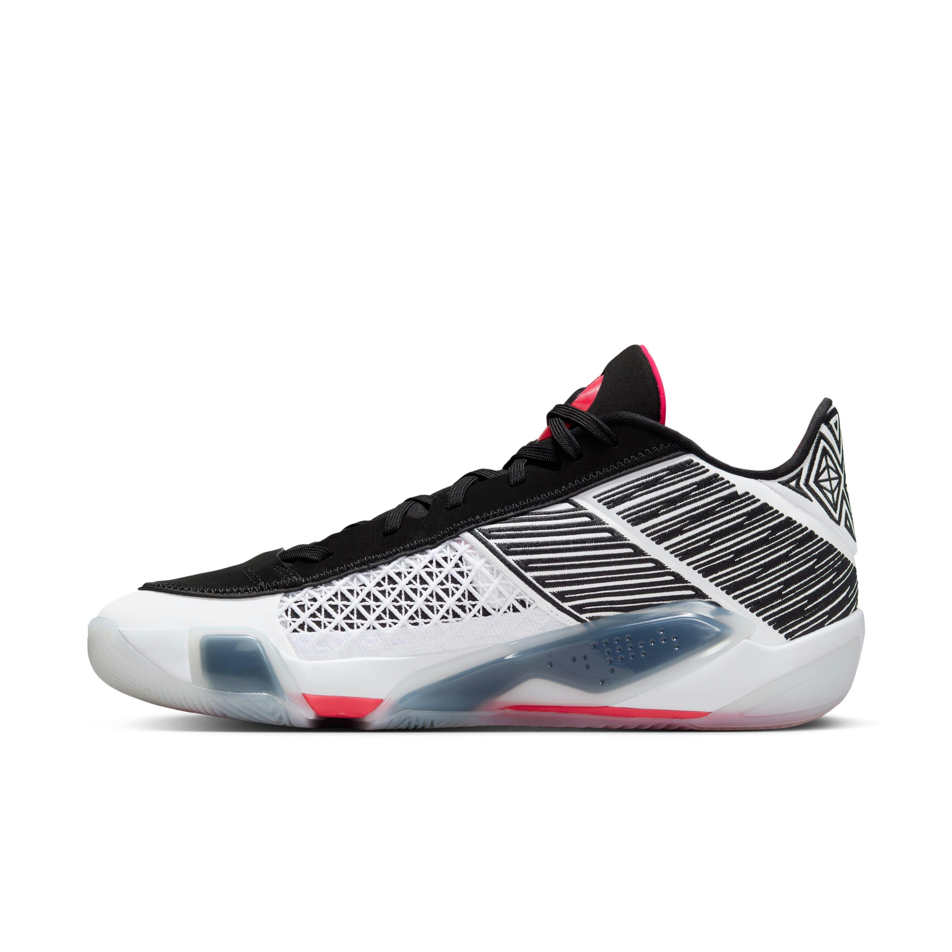 Jordan XXXVIII Low "Fundamental" Men's Basketball Shoe - WHITE/SIREN RED/BLACK Thumbnail View 7