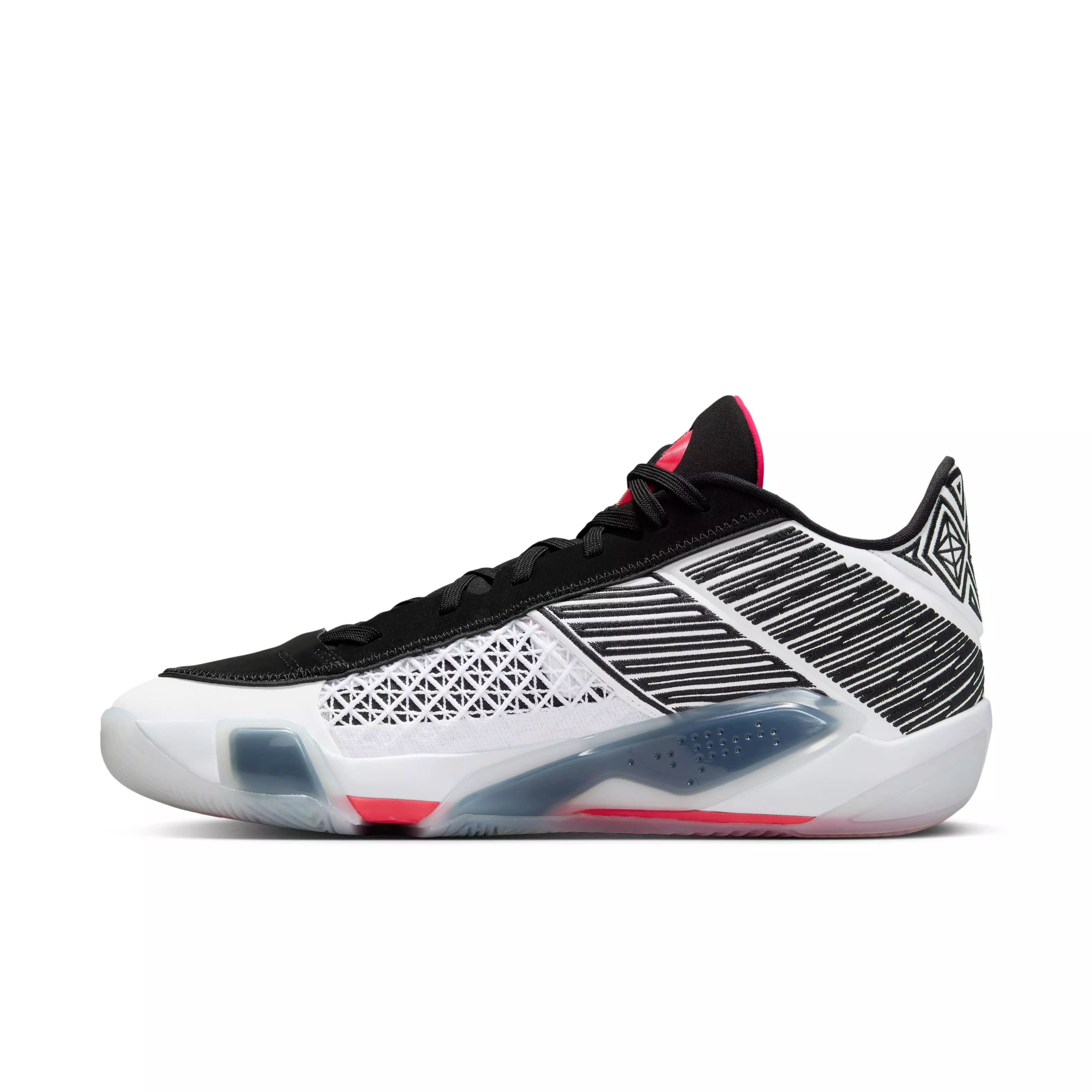 Jordan XXXVIII Low "Fundamental" Men's Basketball Shoe - WHITE/SIREN RED/BLACK
