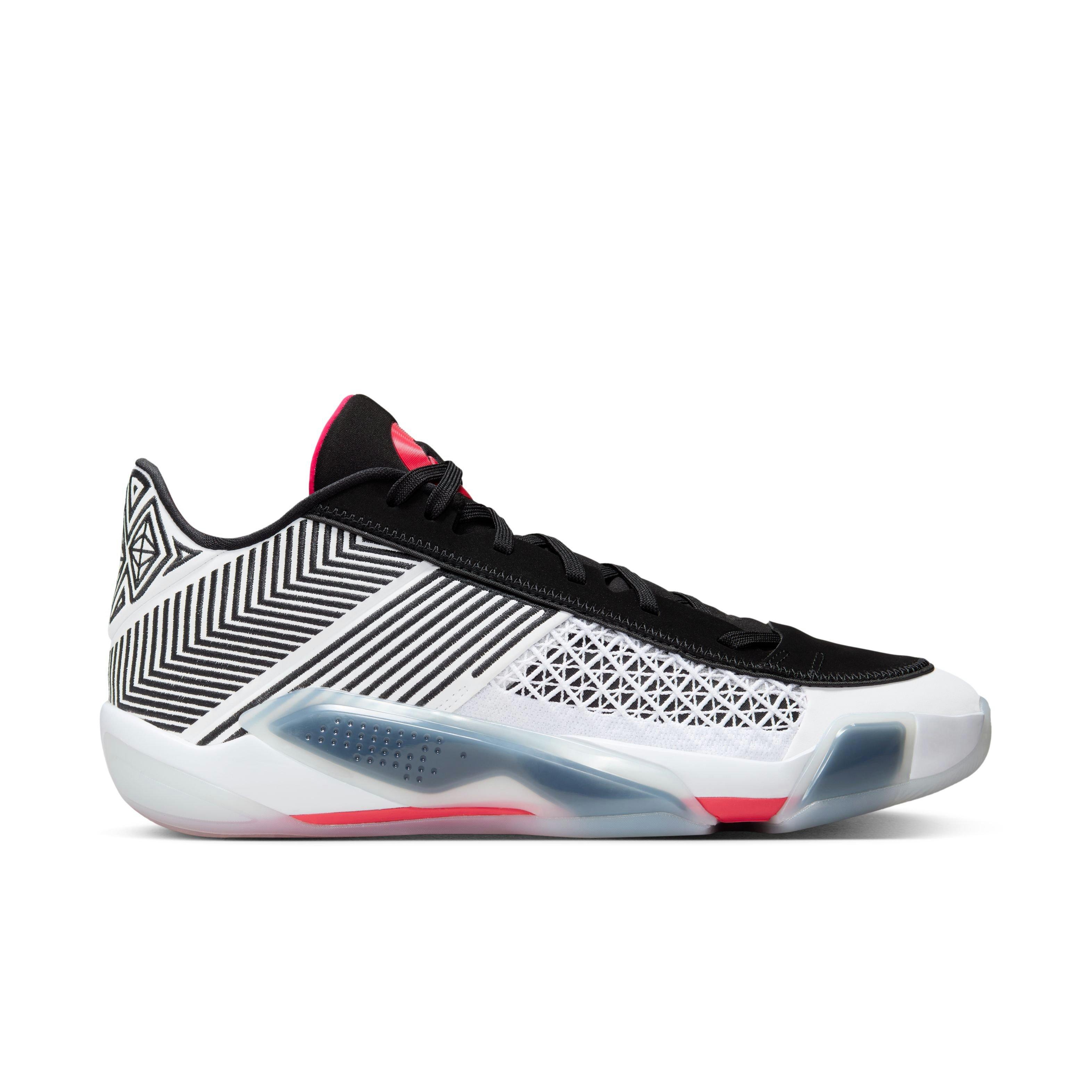 Jordan XXXVIII Low "Fundamental" Men's Basketball Shoe - WHITE/SIREN RED/BLACK Thumbnail View 1