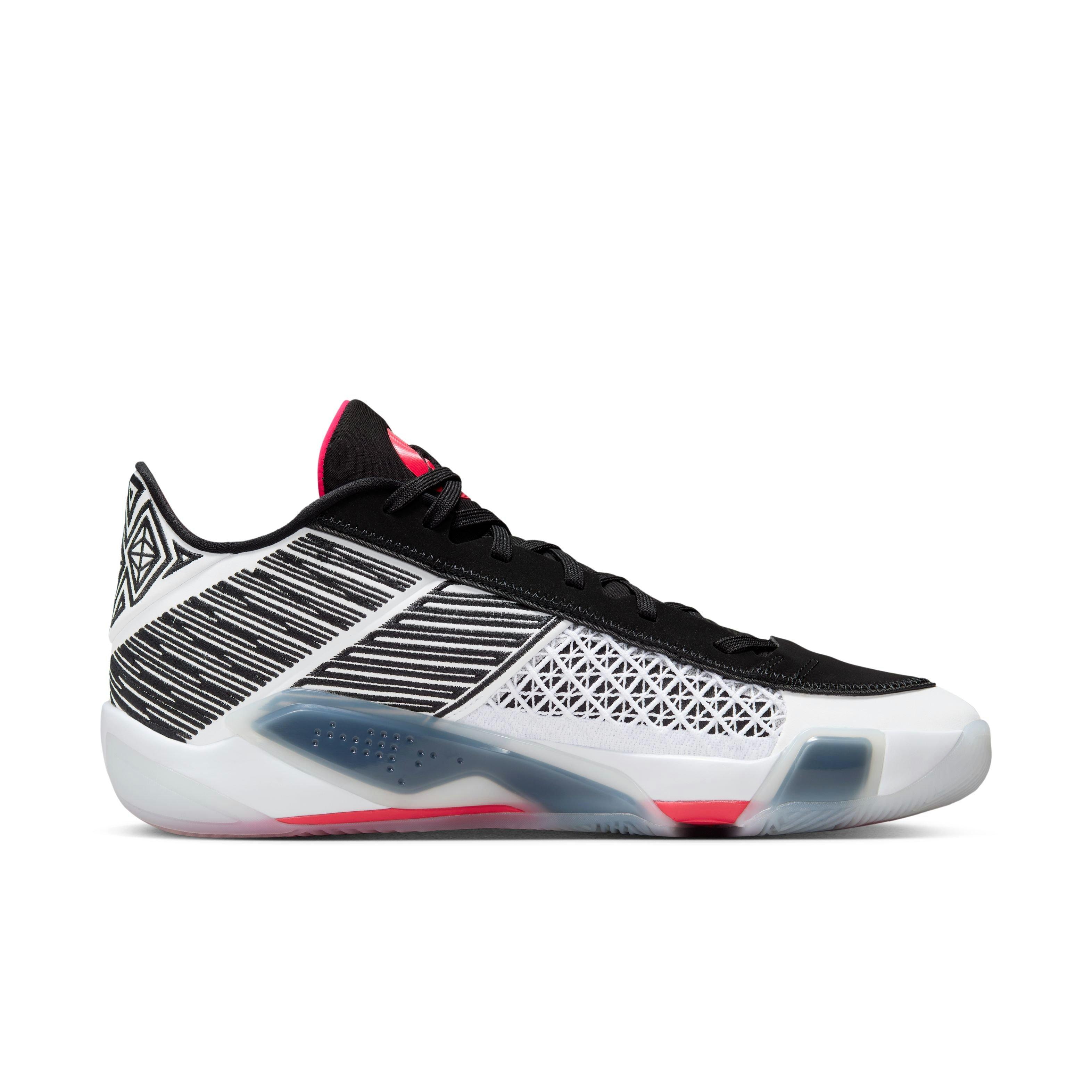 Jordan XXXVIII Low "Fundamental" Men's Basketball Shoe - WHITE/SIREN RED/BLACK Thumbnail View 2