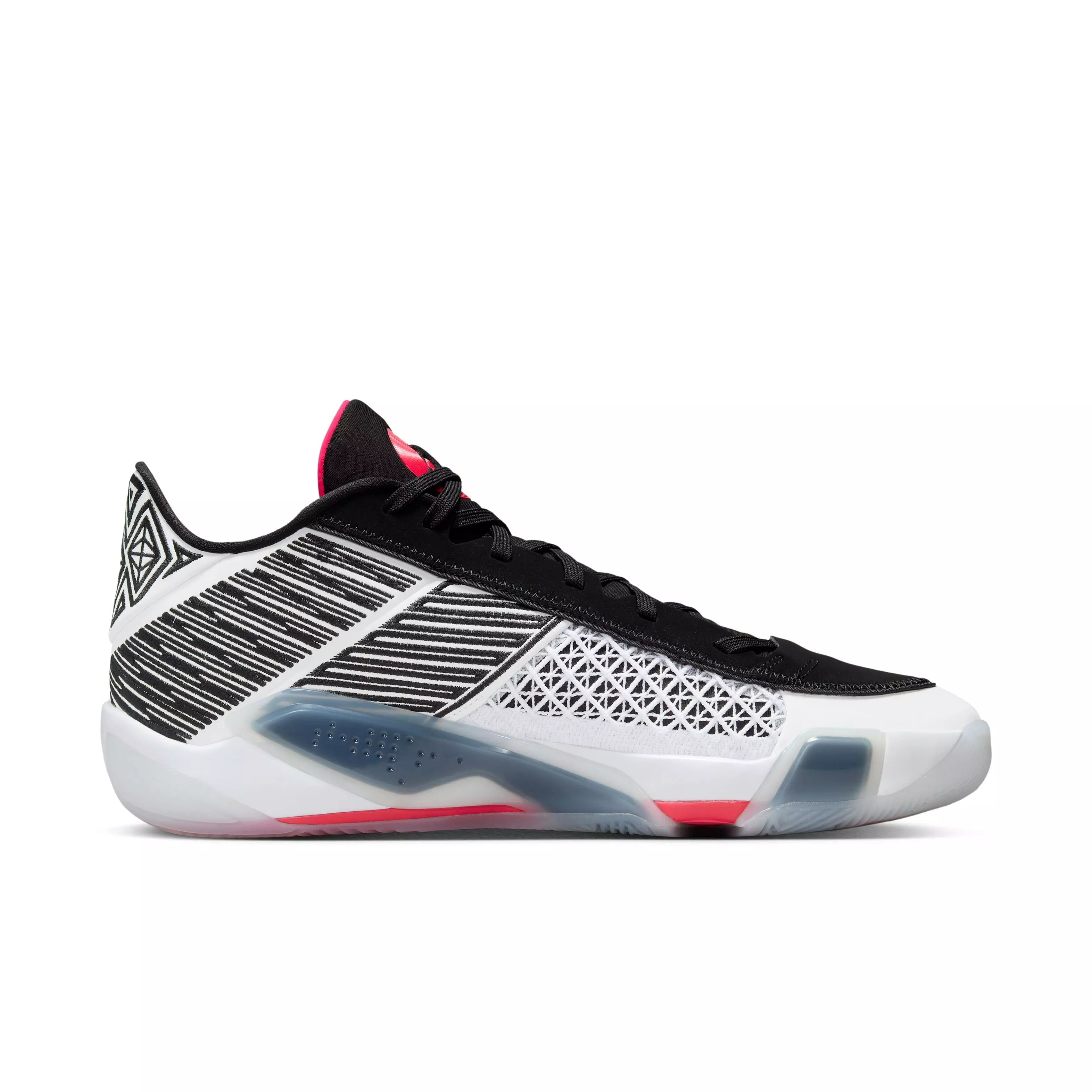 Jordan XXXVIII Low "Fundamental" Men's Basketball Shoe - WHITE/SIREN RED/BLACK