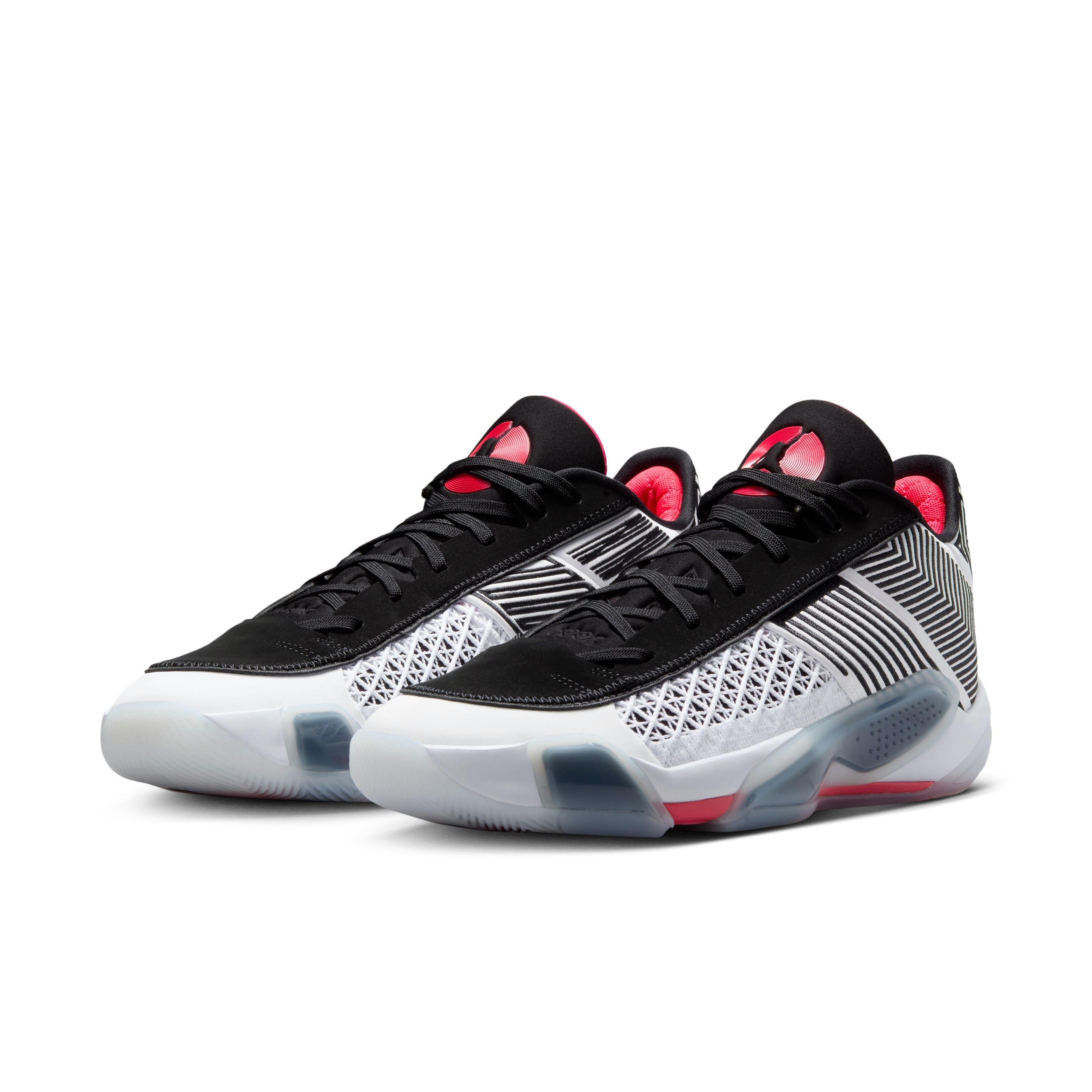 Jordan XXXVIII Low "Fundamental" Men's Basketball Shoe - WHITE/SIREN RED/BLACK Thumbnail View 3