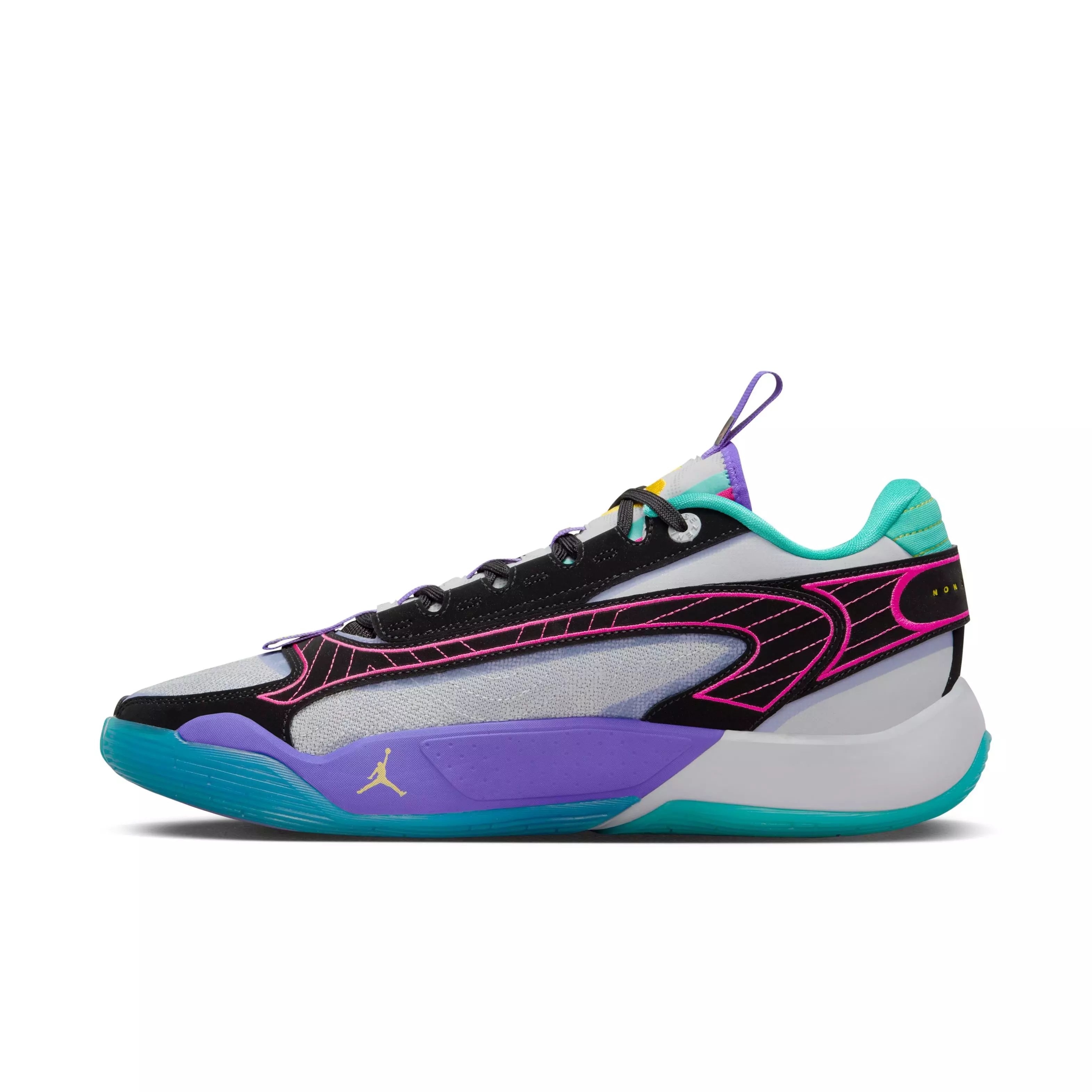 Jordan Luka 2 "Wolf Grey/Speed Yellow/Black" Men's Basketball Shoe - WOLF GREY/SPEED YELLOW/BLACK