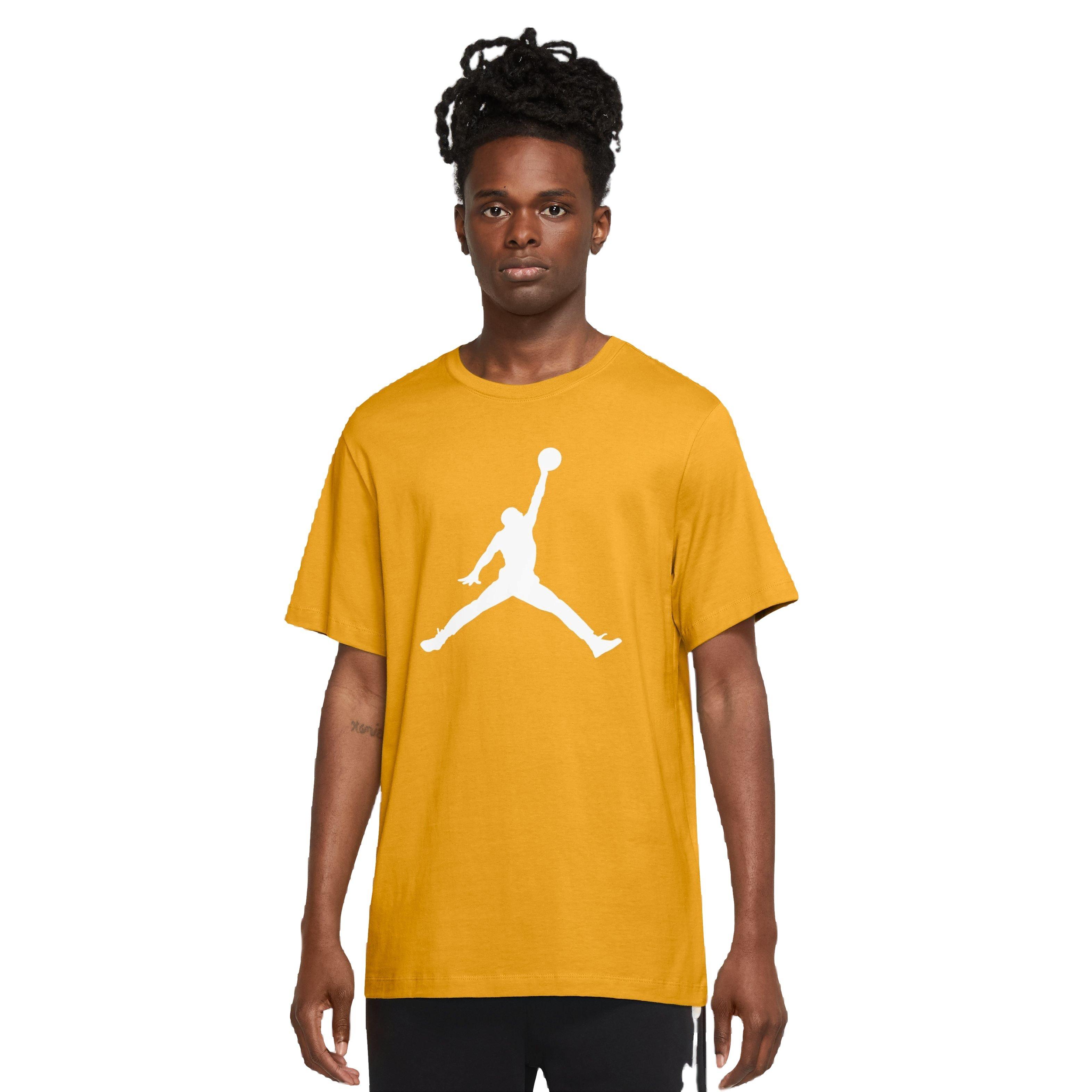 Jordan Men's Jumpman Crew Tee - Yellow - YELLOW Thumbnail View 1