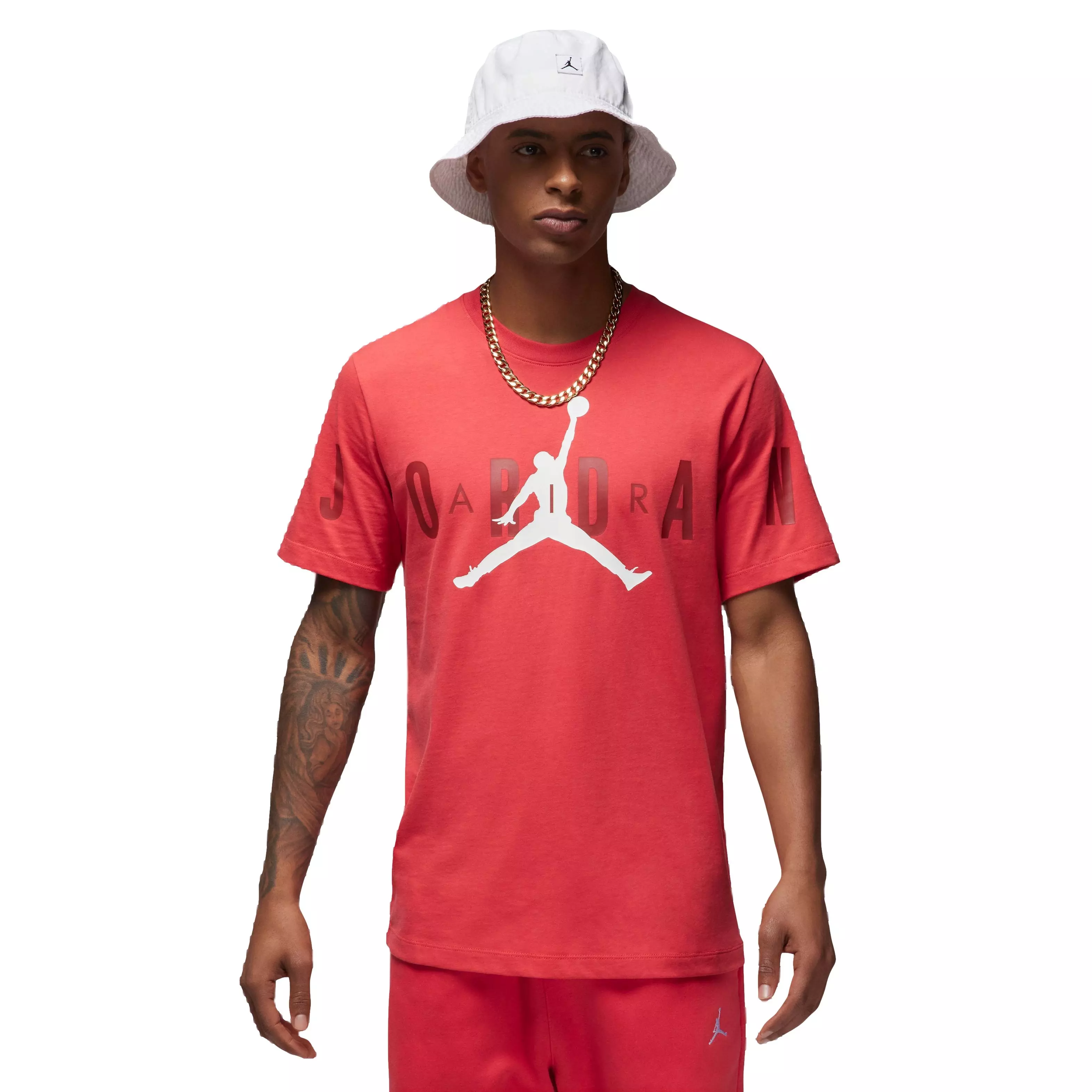 Jordan Men's Air Stretch Tee - Red - RED
