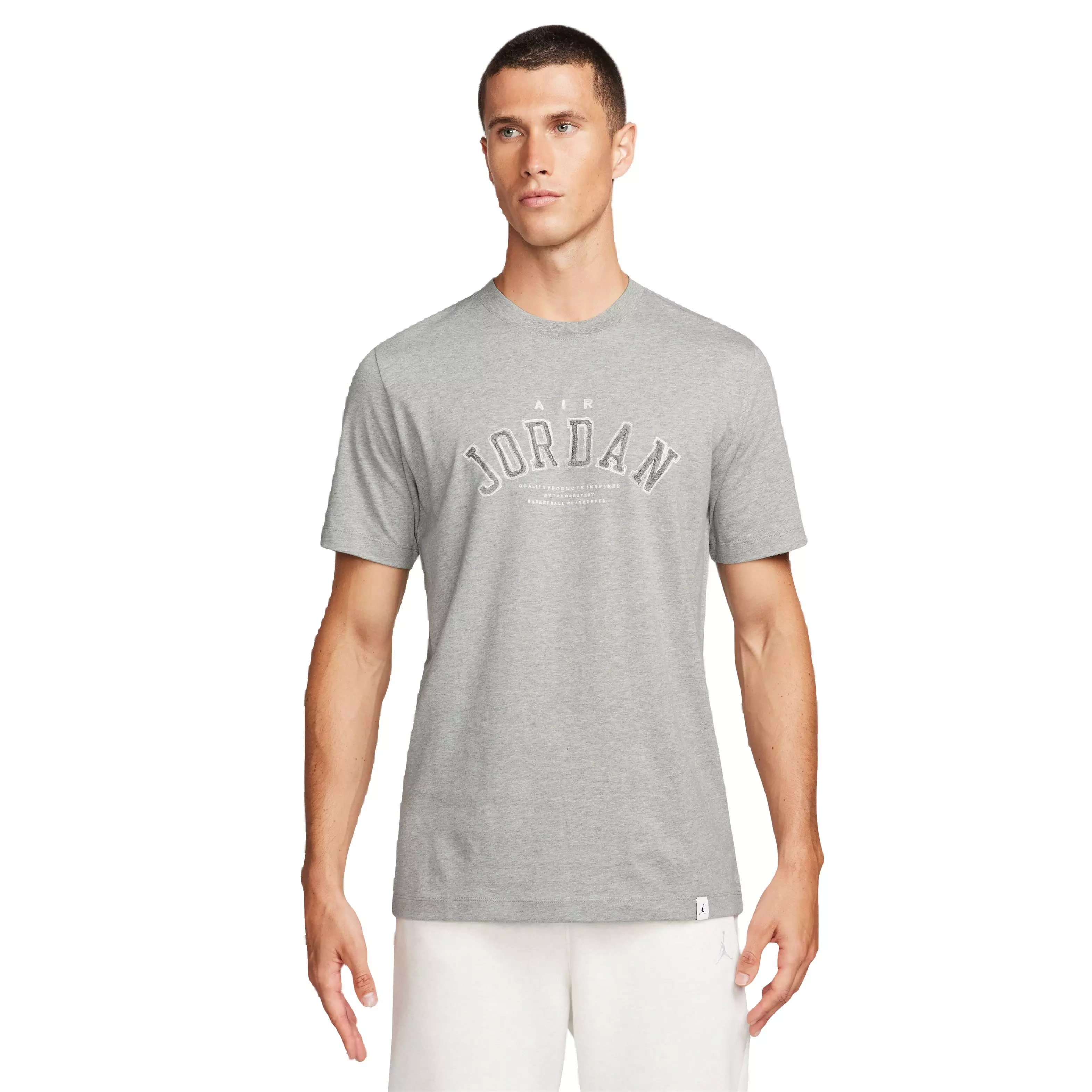 Jordan Men's Essentials Flight Arch Tee - Grey - GREY