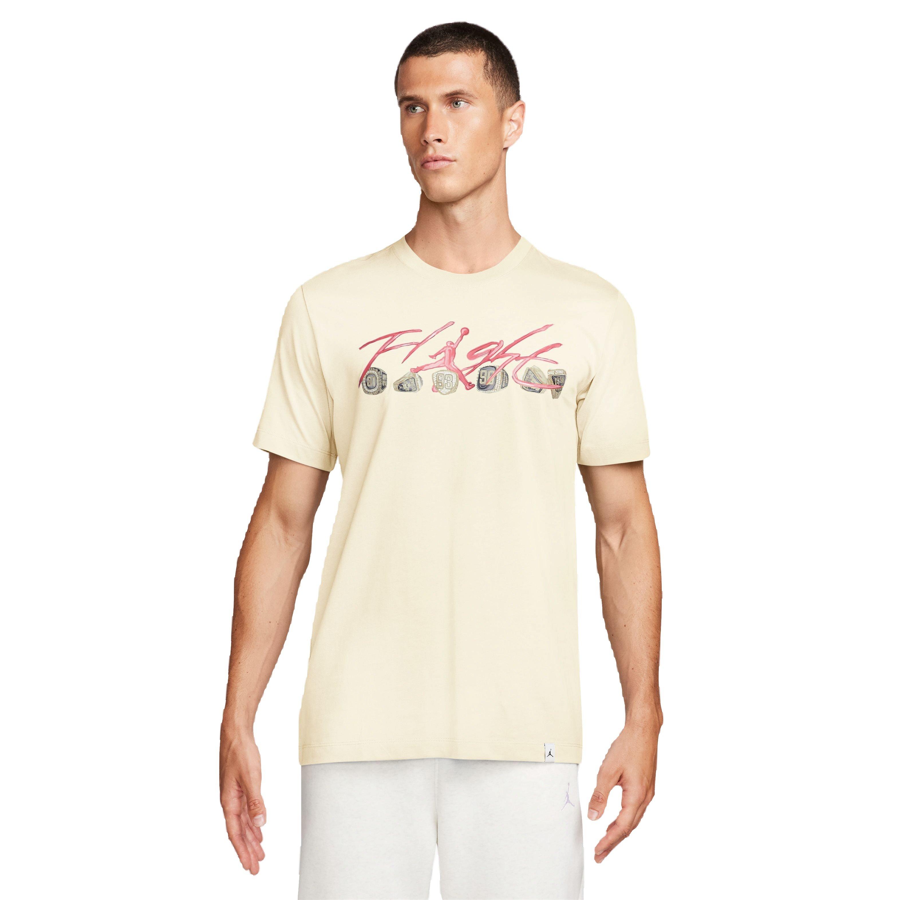 Jordan Men's Flight Essentials Rings Tee - White - WHITE Thumbnail View 1
