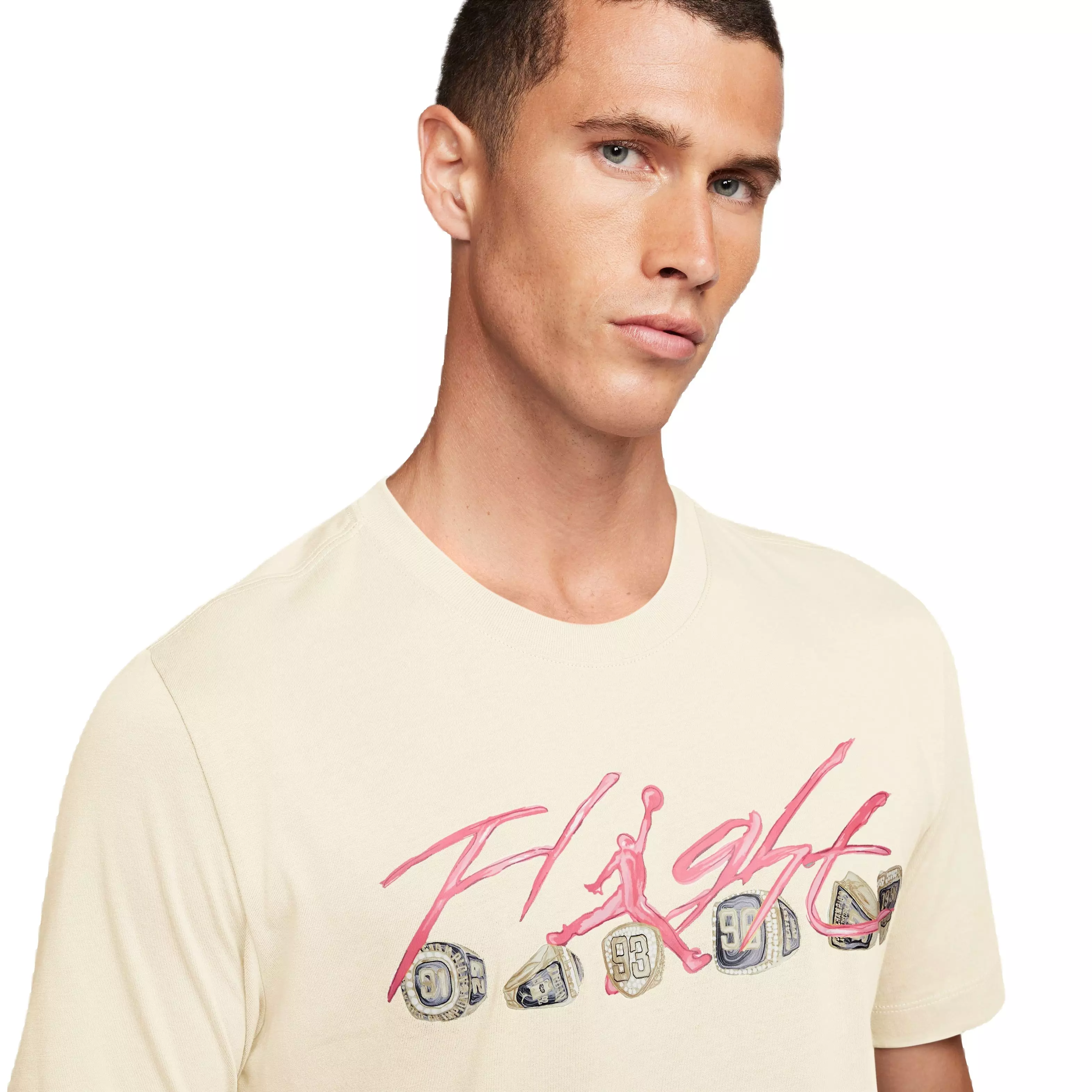 Jordan Men's Flight Essentials Rings Tee - White - WHITE