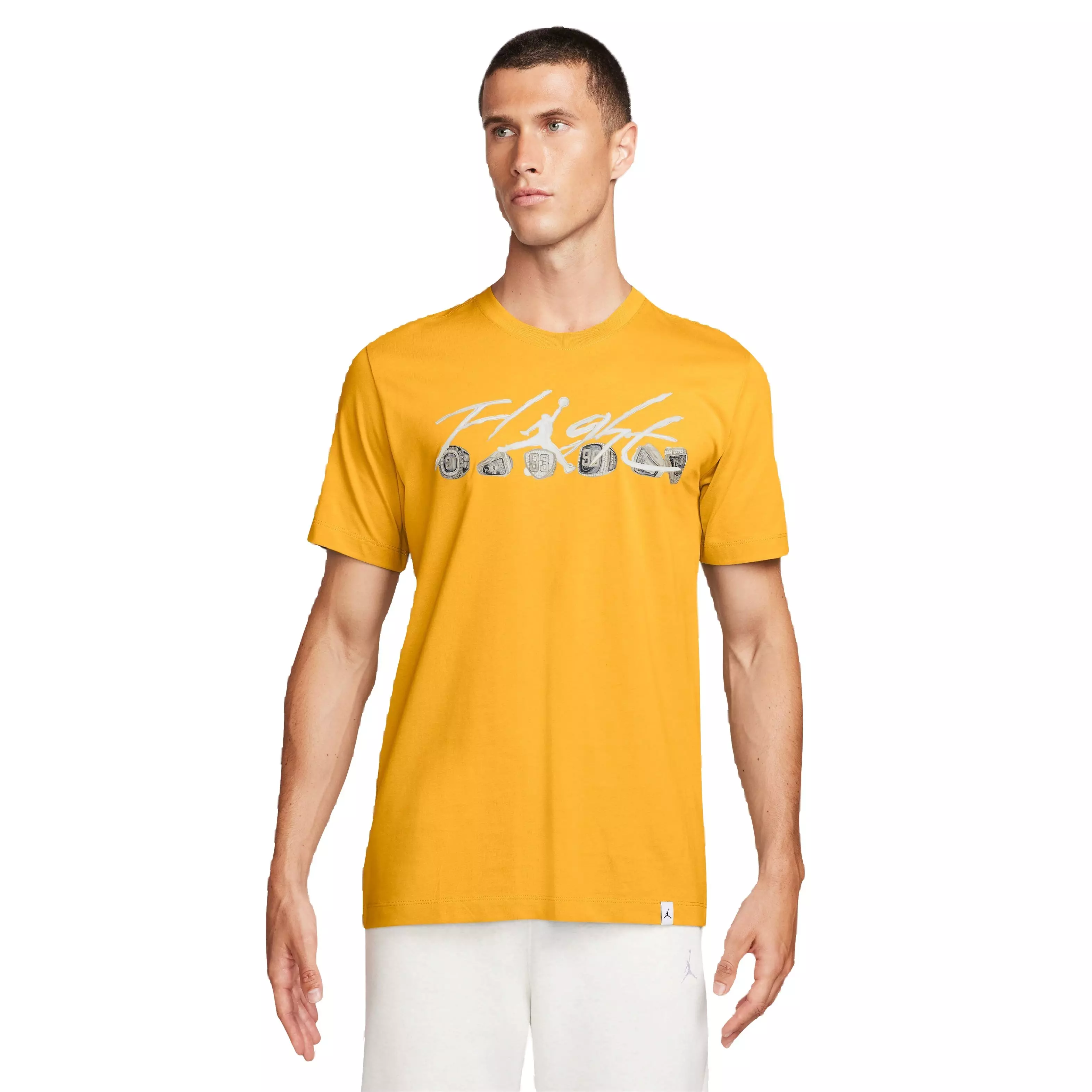 Jordan Men's Flight Essentials Rings Tee - Yellow - YELLOW