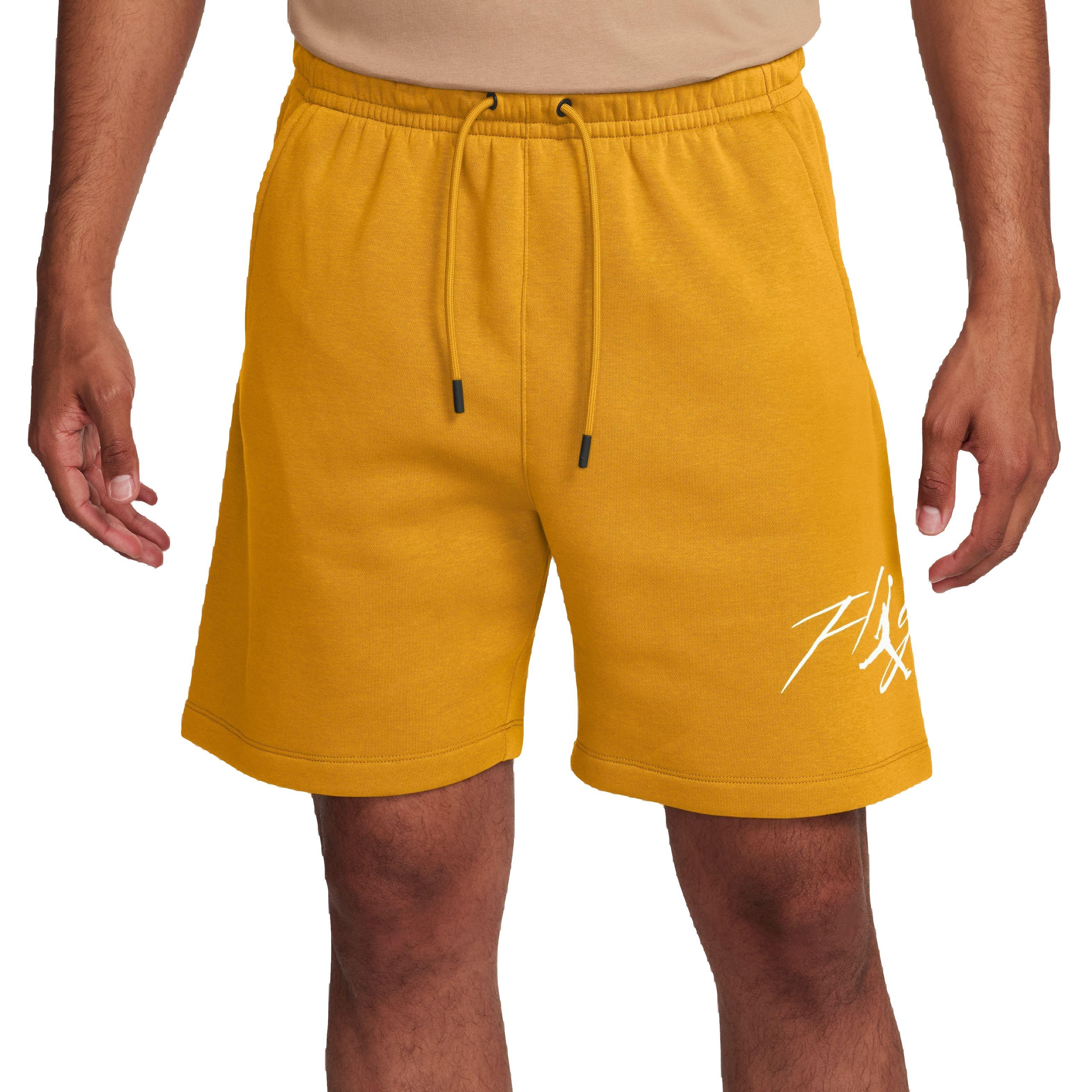Jordan Men's Essentials Fleece Shorts - Yellow - YELLOW Thumbnail View 1