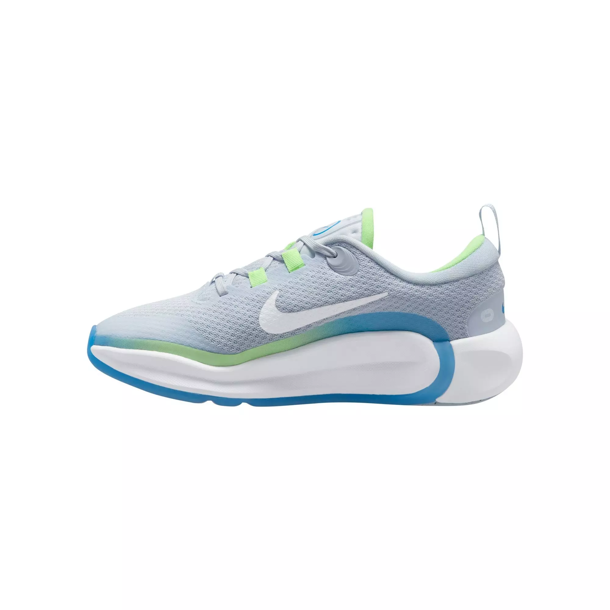 Nike Infinity Flow "Football Grey/White/Barely Volt" Grade School Girls' Running Shoe - GREY