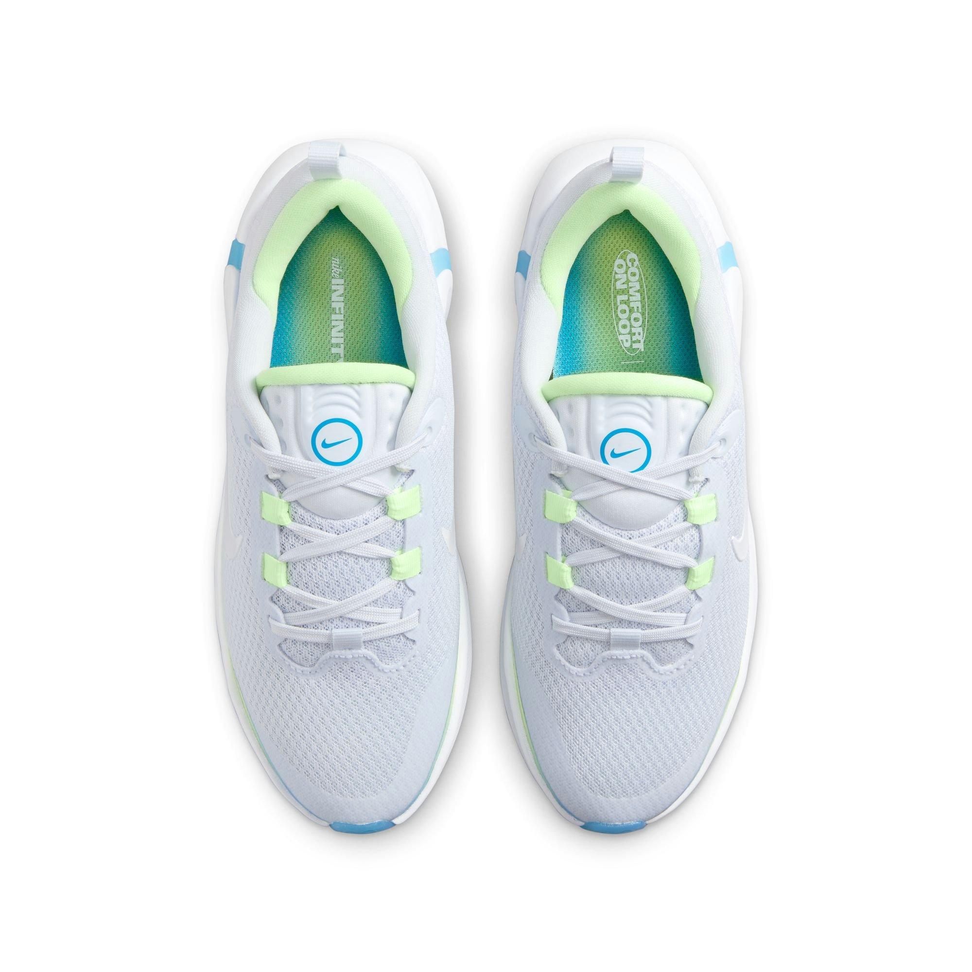 Nike Infinity Flow Grade School Girls' "Football Grey/White/Barely Volt" Running Shoe