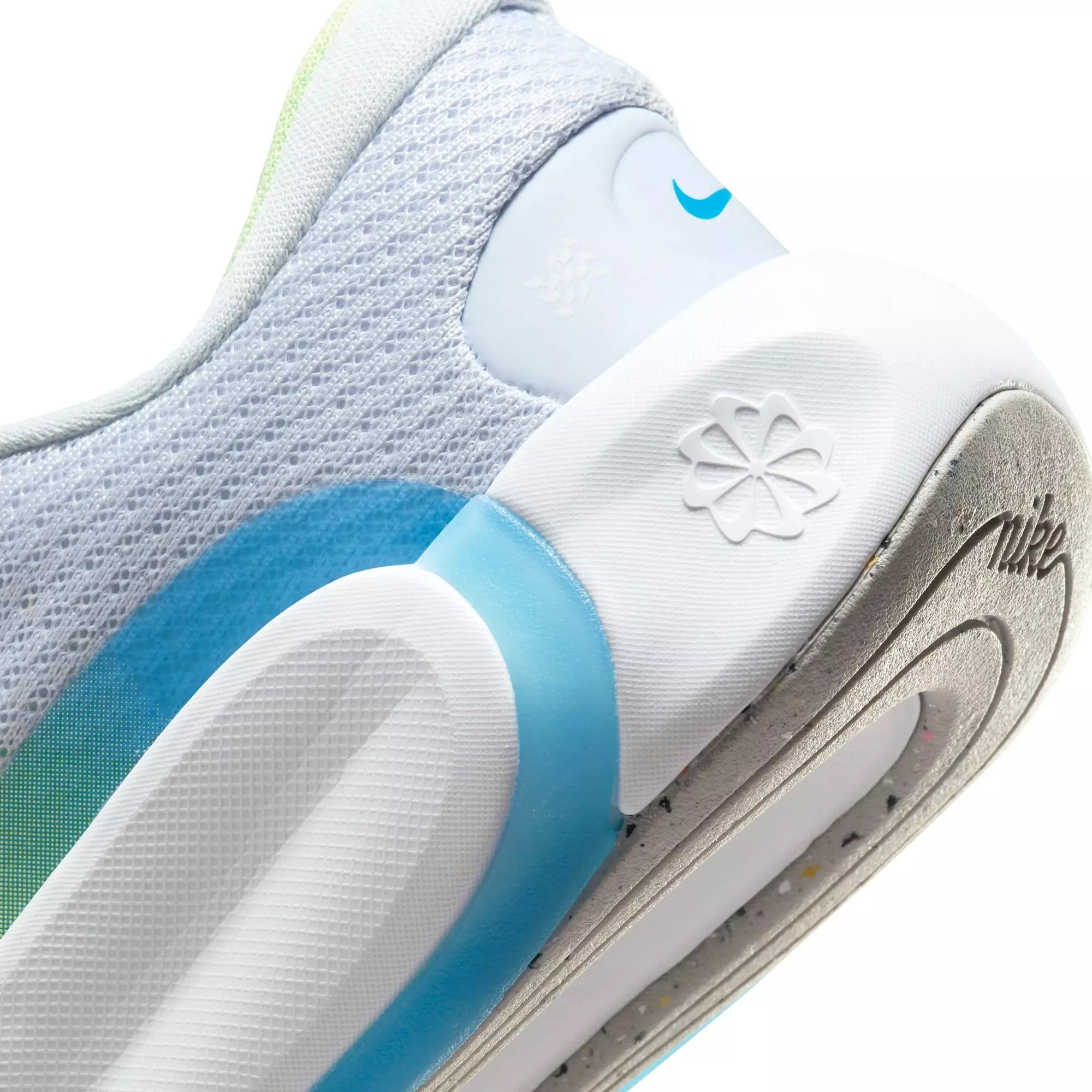 Nike Infinity Flow "Football Grey/White/Barely Volt" Grade School Girls' Running Shoe - GREY