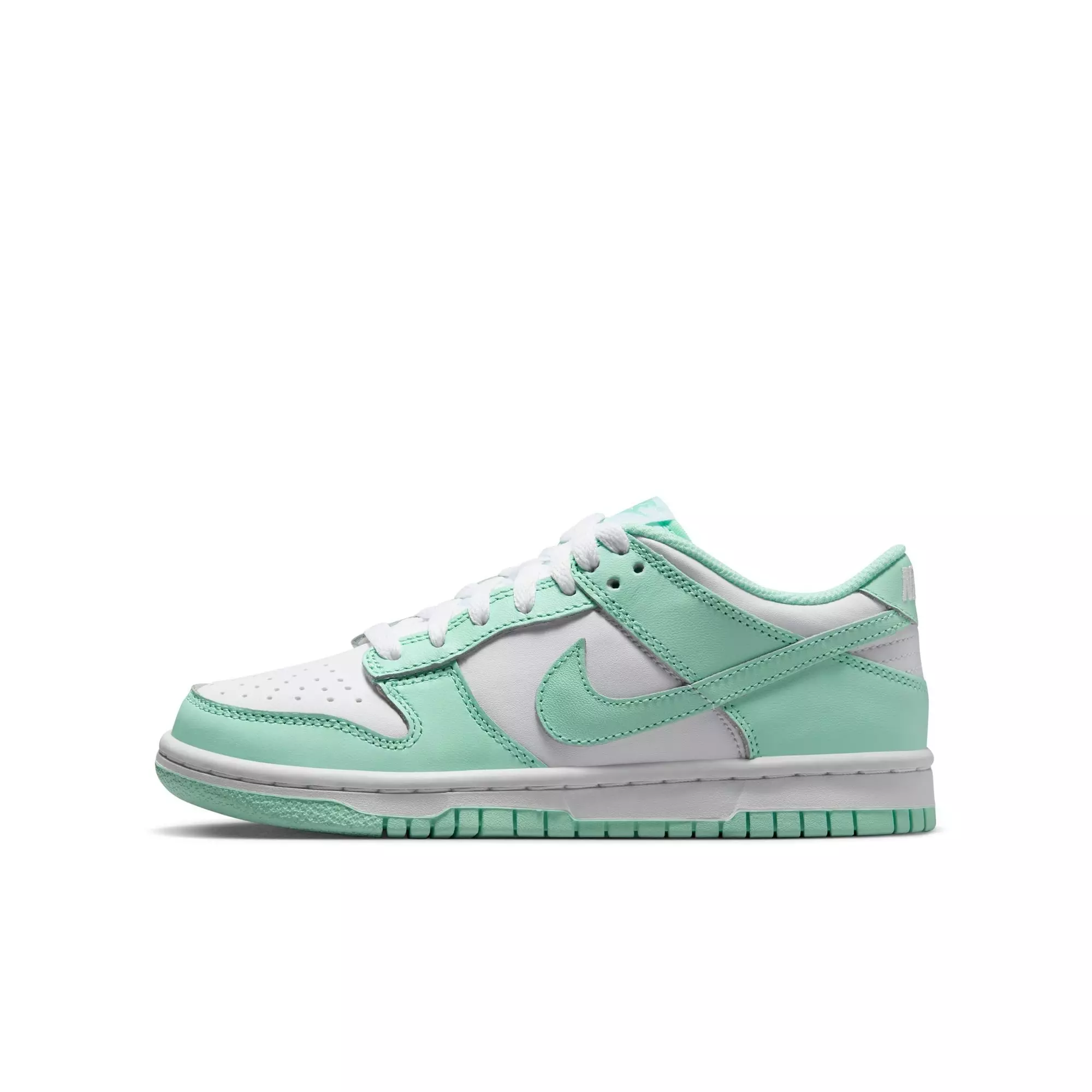 Nike Dunk Low "White/Mint Foam" Grade School Girls' Shoe - MINT