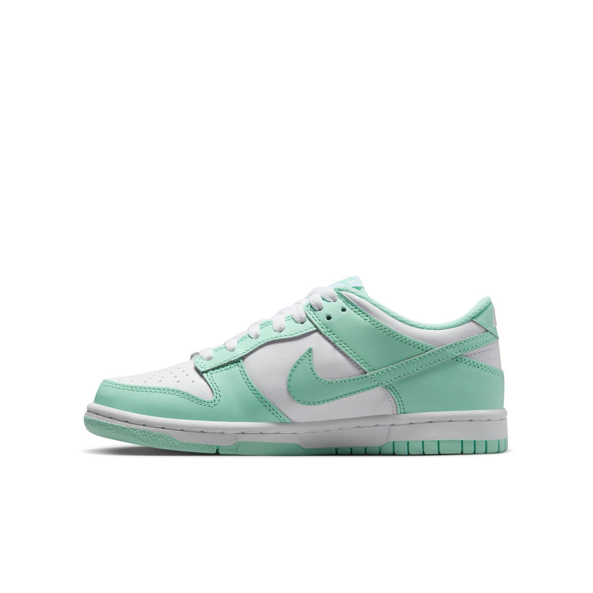 Nike Dunk Low "White/Mint Foam" Grade School Girls' Shoe - MINT Thumbnail View 4
