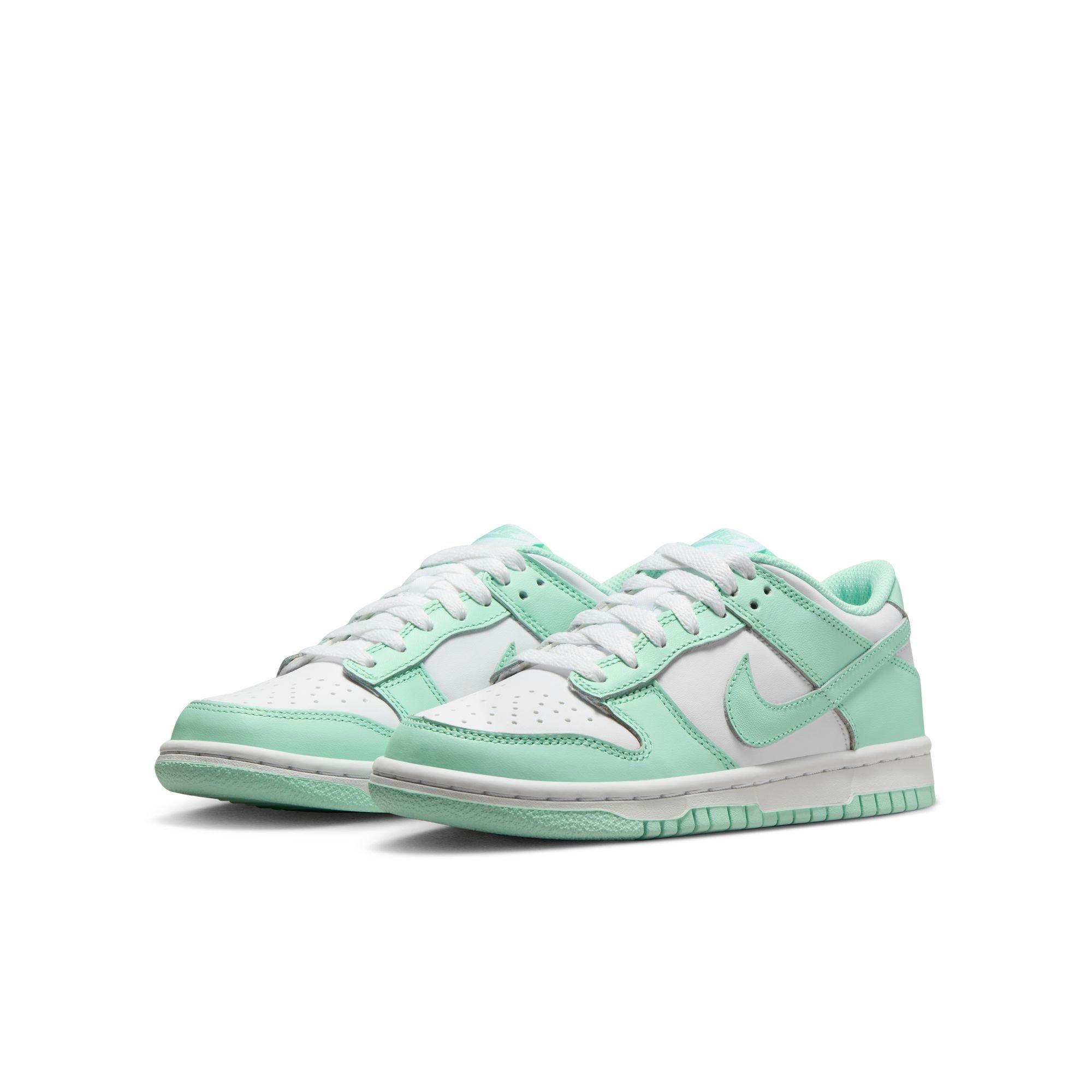 Nike Dunk Low "White/Mint Foam" Grade School Girls' Shoe - MINT Thumbnail View 5