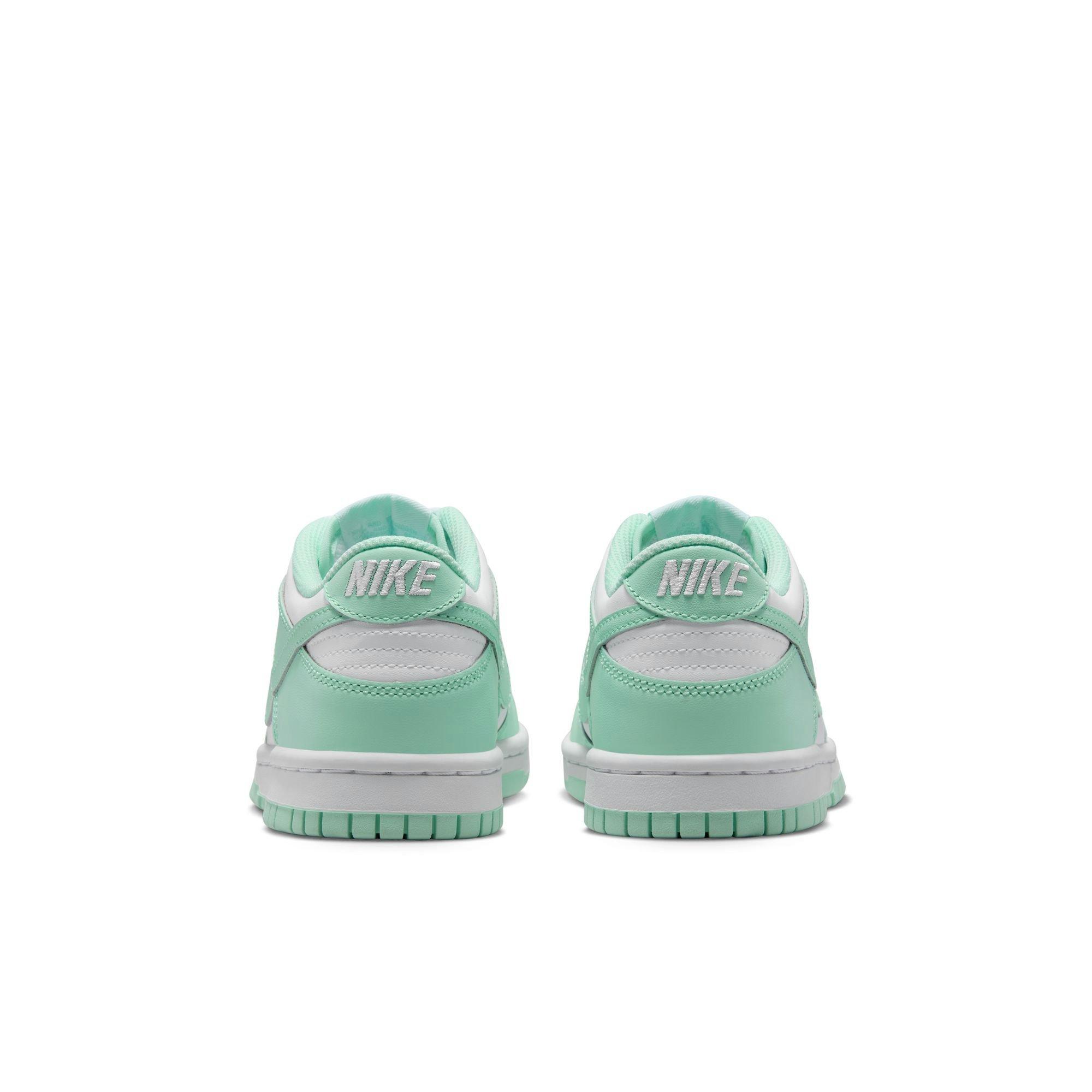 Nike Dunk Low "White/Mint Foam" Grade School Girls' Shoe - MINT Thumbnail View 6