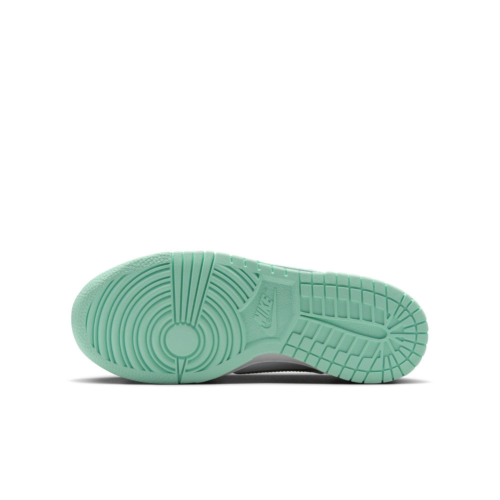 Nike Dunk Low "White/Mint Foam" Grade School Girls' Shoe - MINT Thumbnail View 8