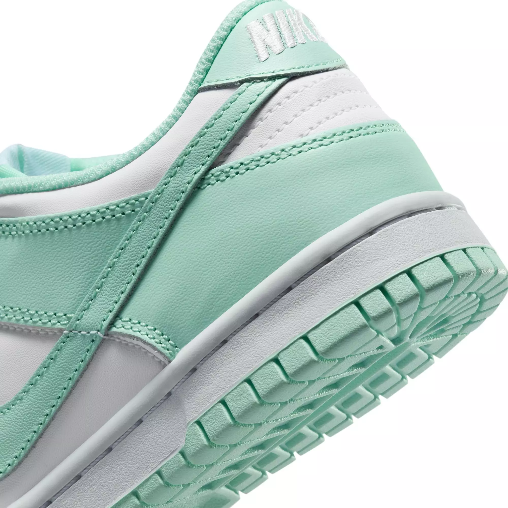 Nike Dunk Low "White/Mint Foam" Grade School Girls' Shoe - MINT