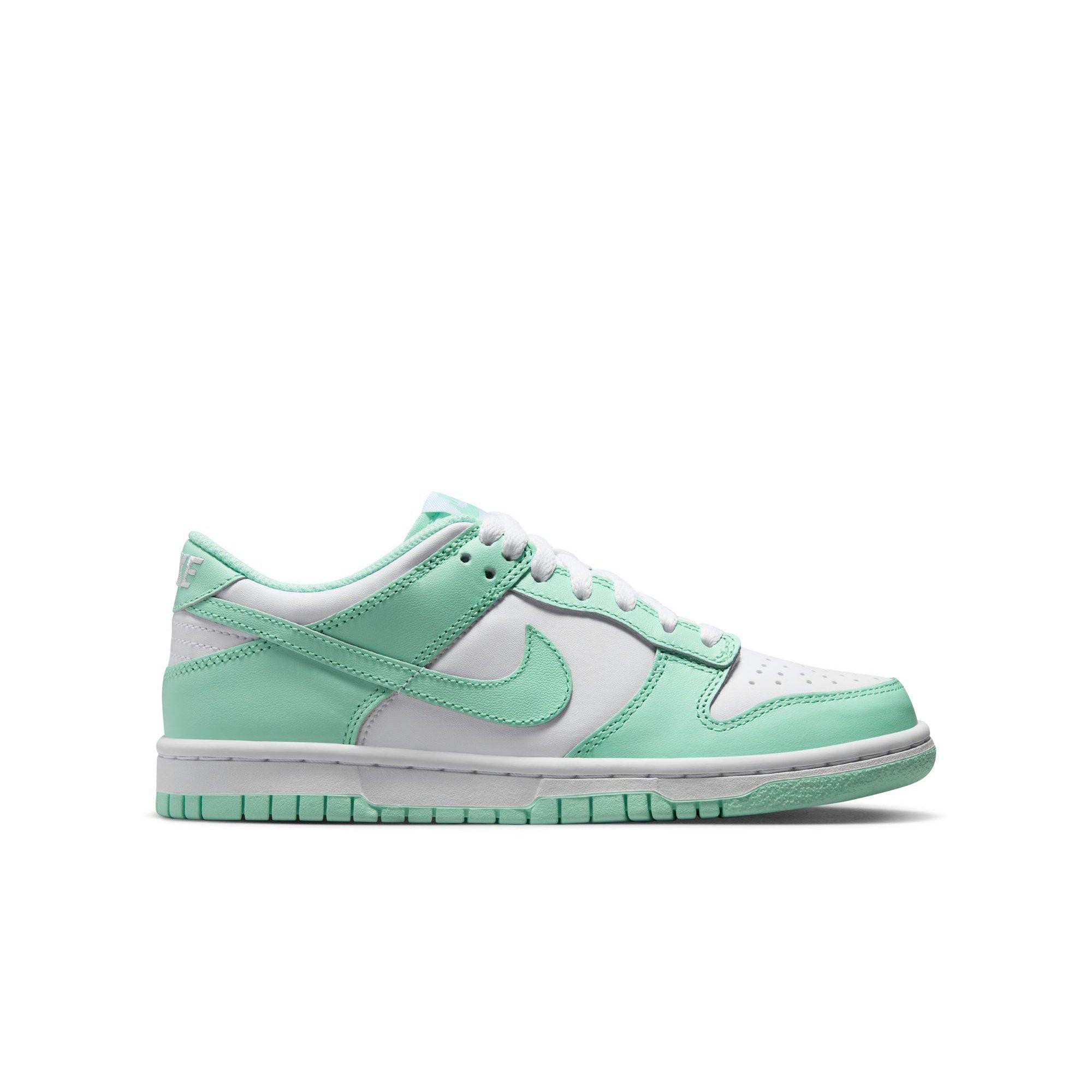 Nike Dunk Low "White/Mint Foam" Grade School Girls' Shoe - MINT Thumbnail View 1