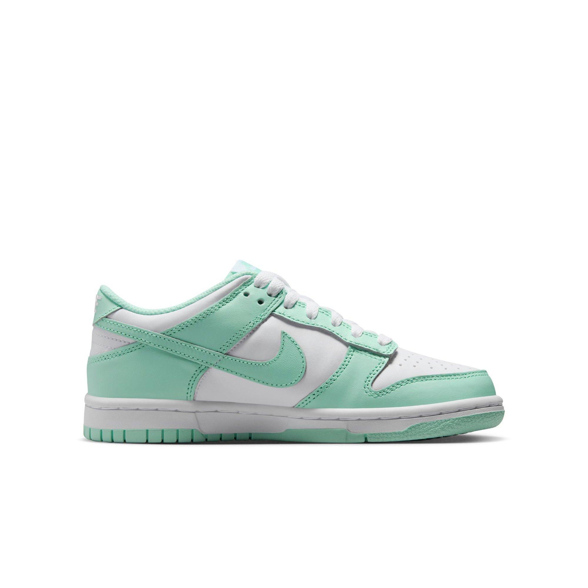 Nike Dunk Low "White/Mint Foam" Grade School Girls' Shoe - MINT Thumbnail View 2
