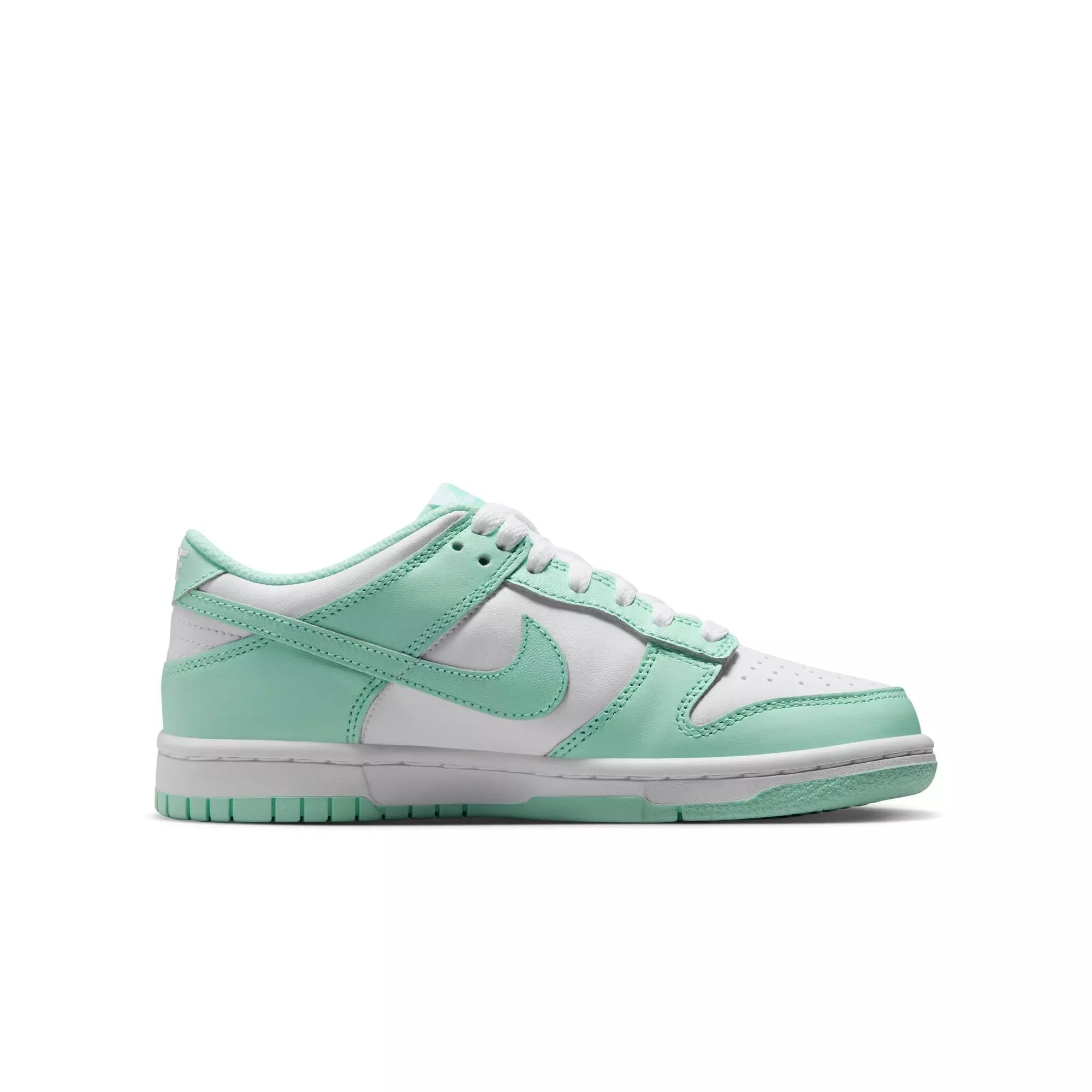 Nike Dunk Low "White/Mint Foam" Grade School Girls' Shoe - MINT