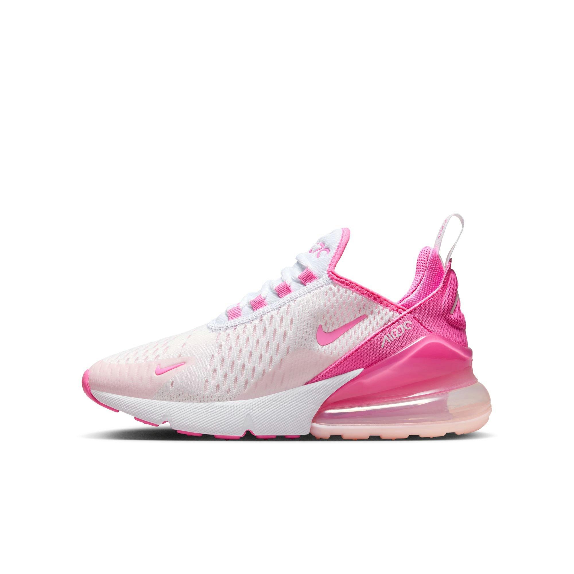 Nike Air Max 270 "White/Playful Pink/Pink Foam" Grade School Girls' Shoe - PINK Thumbnail View 4