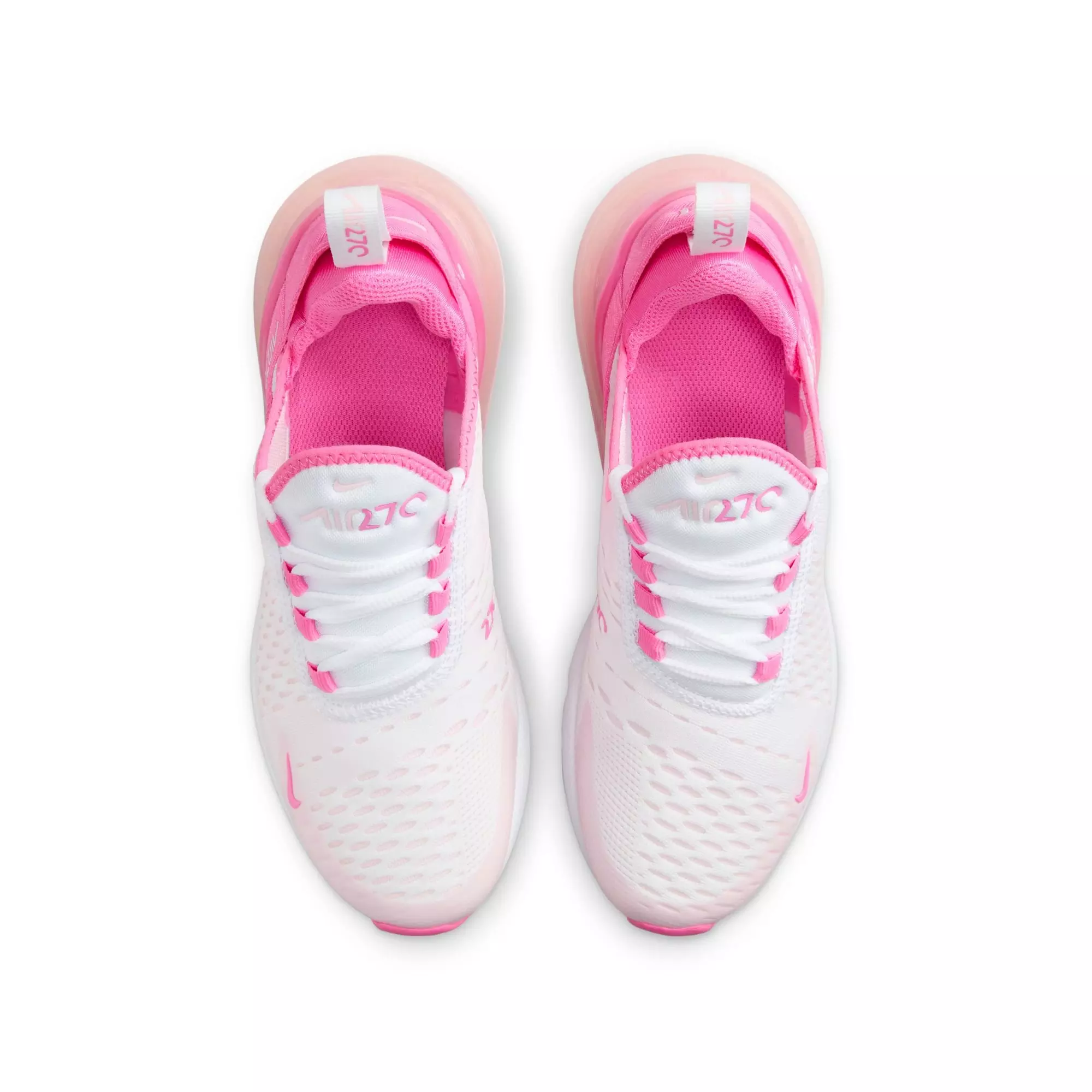 Nike Air Max 270 "White/Playful Pink/Pink Foam" Grade School Girls' Shoe - PINK