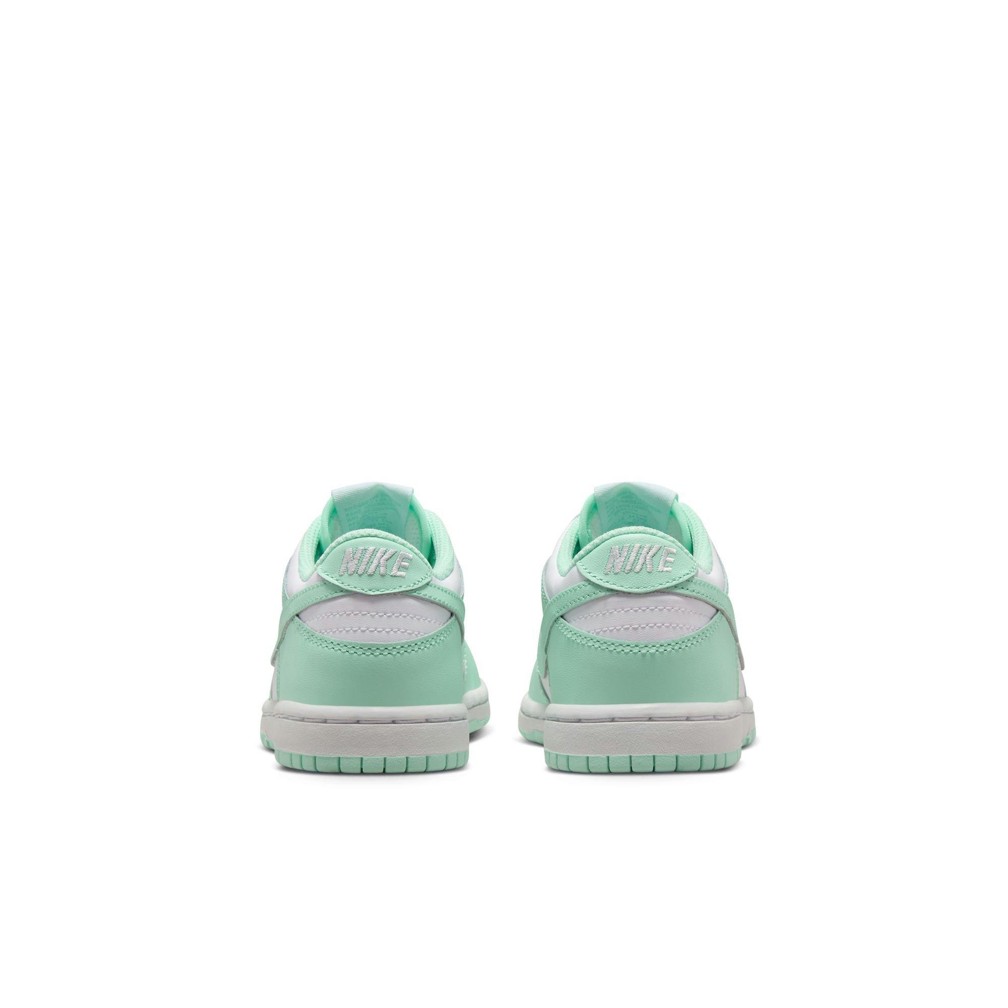 Nike Dunk Low "White/Mint Foam" Preschool Girls' Shoe - MINT Thumbnail View 6