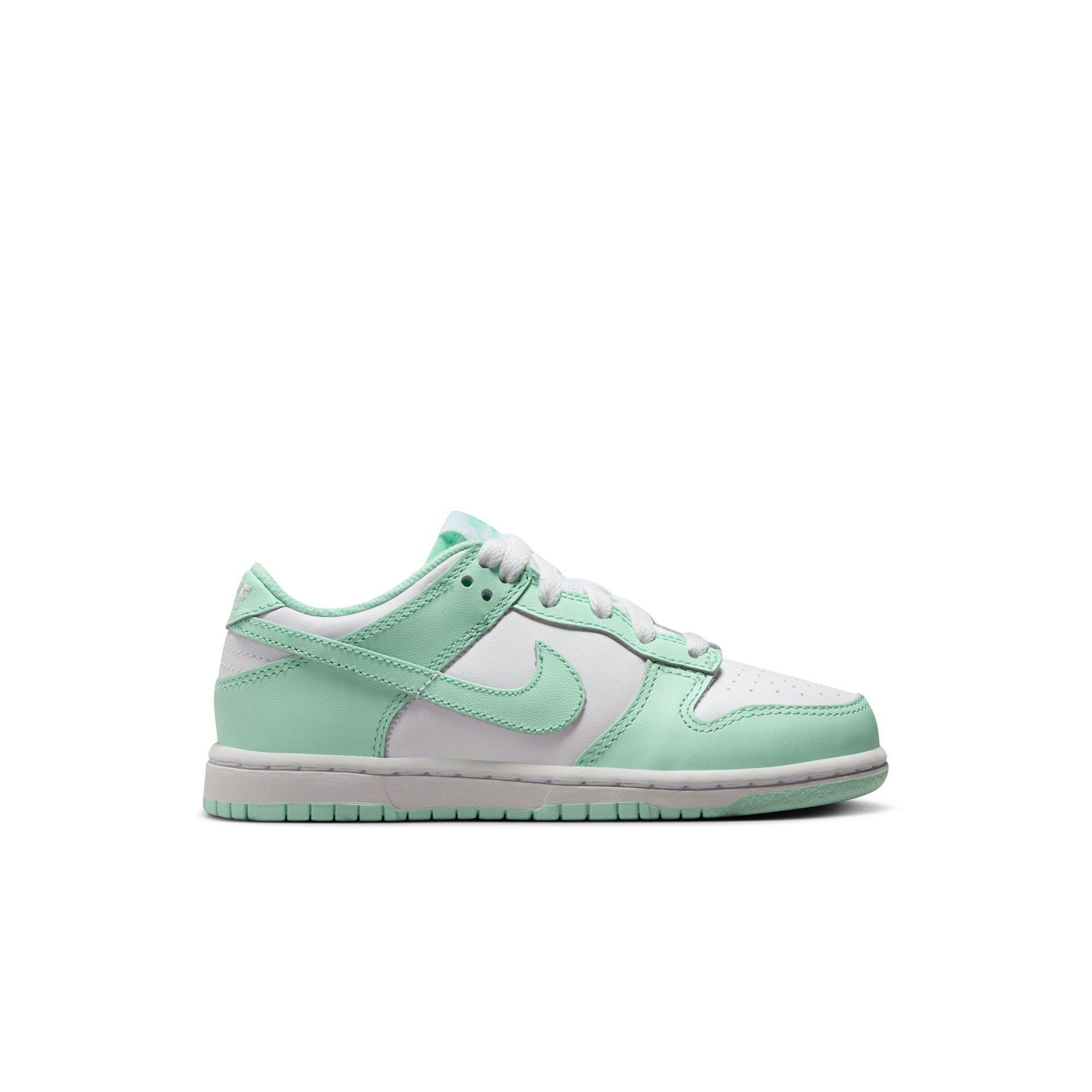 Nike Dunk Low "White/Mint Foam" Preschool Girls' Shoe - MINT Thumbnail View 1