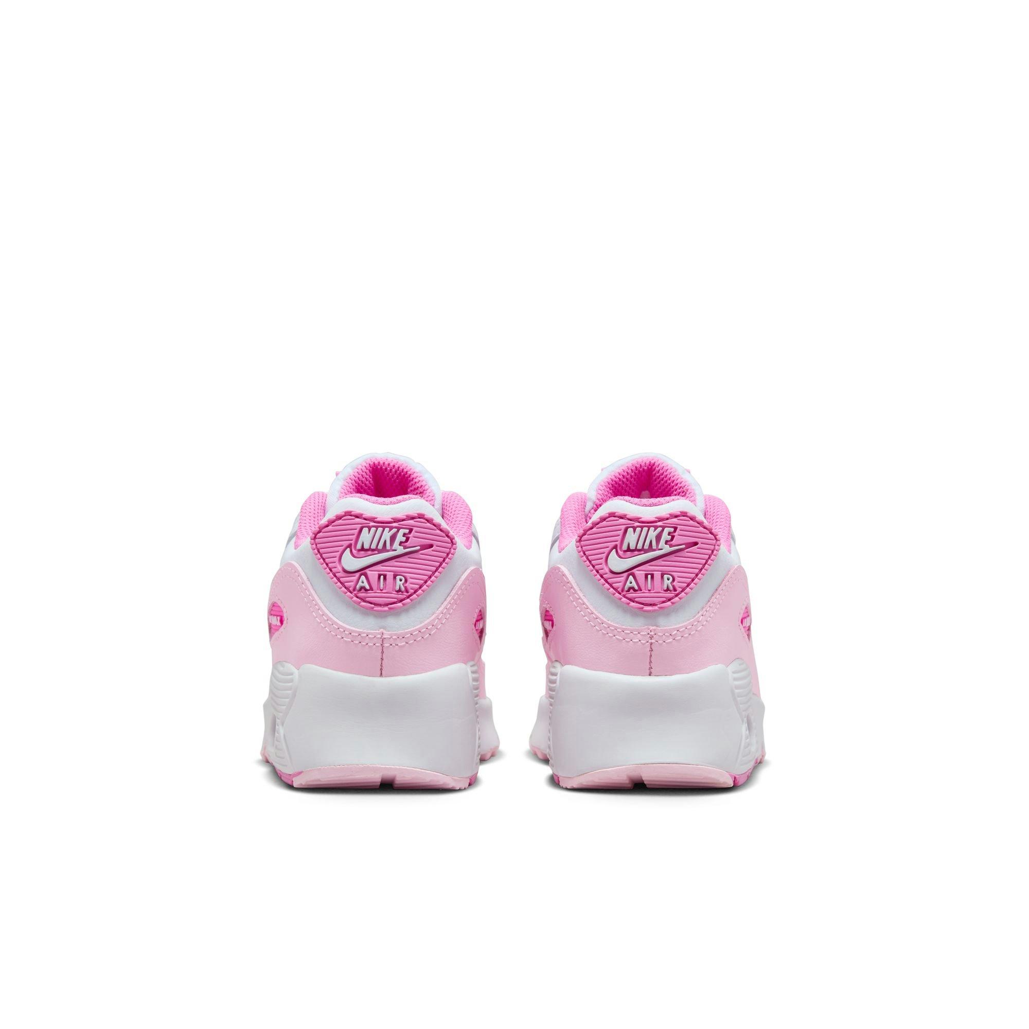 Nike Air Max 90 Gel Preschool Girls' White/Playful Pink/Pink Foam Shoe