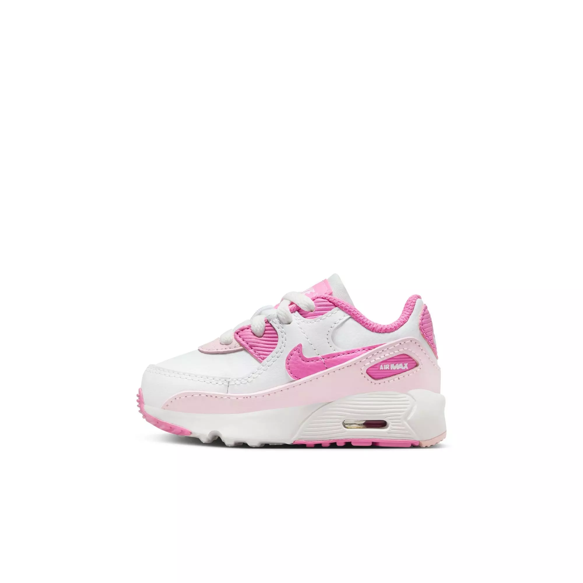 Nike Air Max 90 Gel "White/Playful Pink/Pink Foam" Toddler Girls' Shoe - PINK