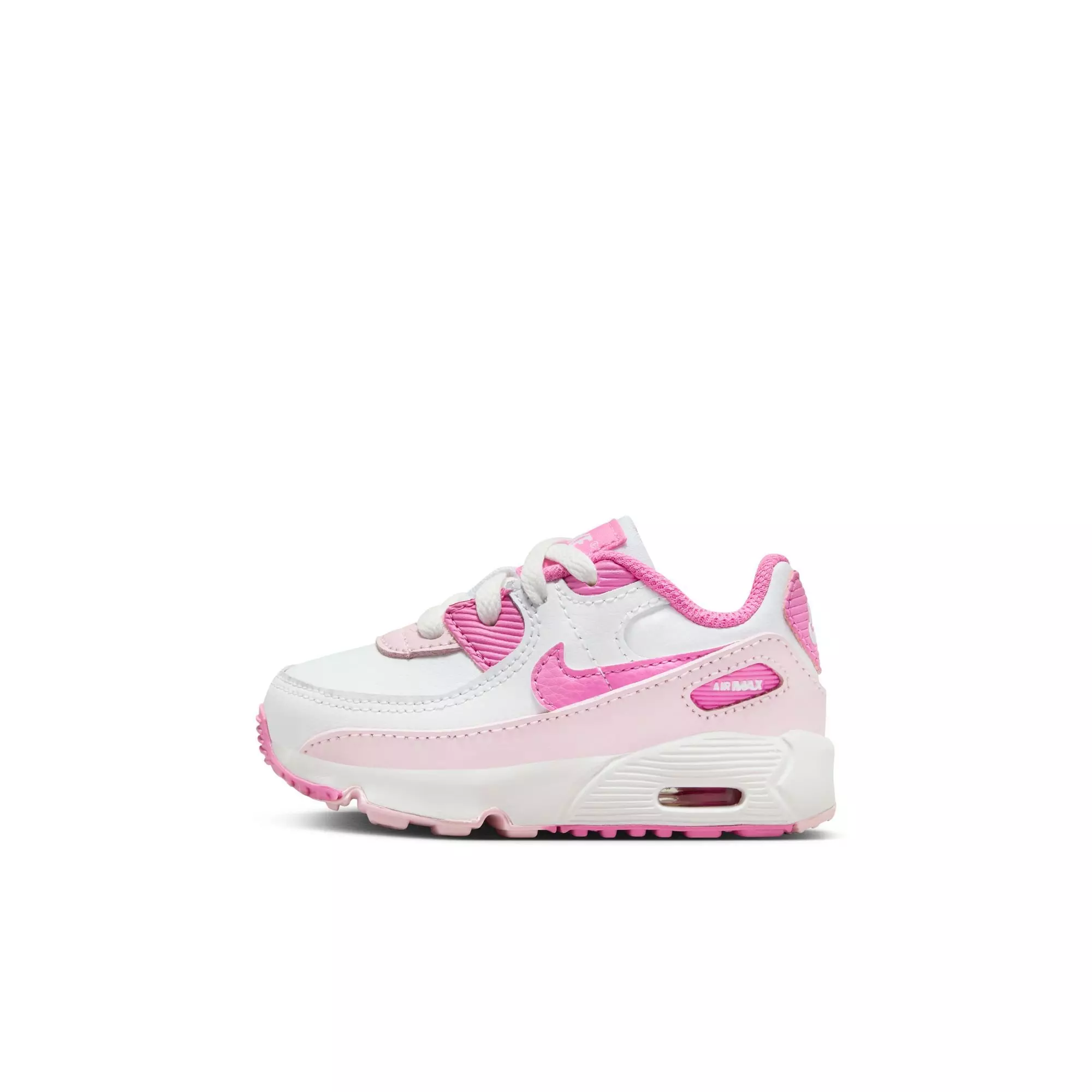 Nike Air Max 90 Gel "White/Playful Pink/Pink Foam" Toddler Girls' Shoe - PINK