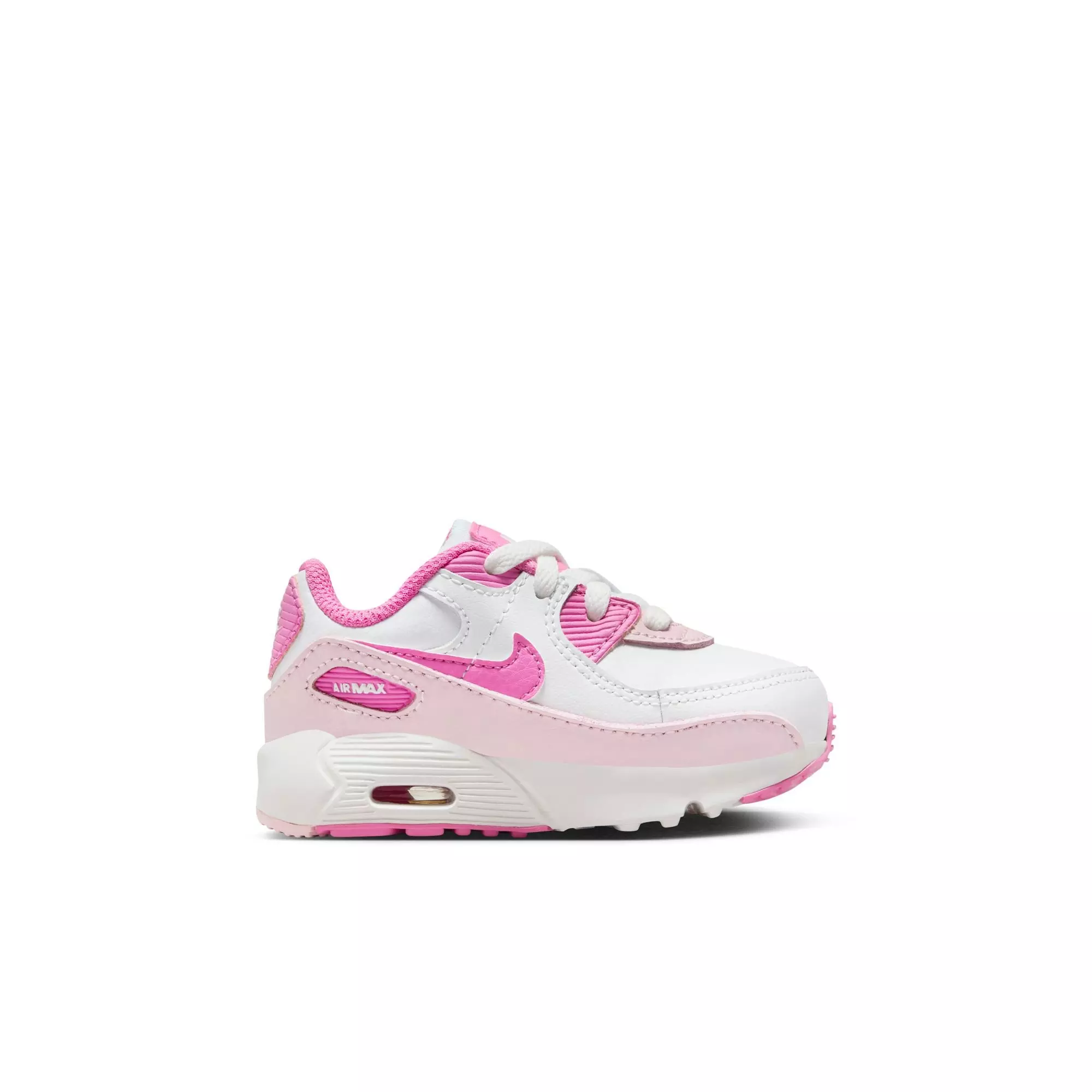 Nike Air Max 90 Gel "White/Playful Pink/Pink Foam" Toddler Girls' Shoe - PINK
