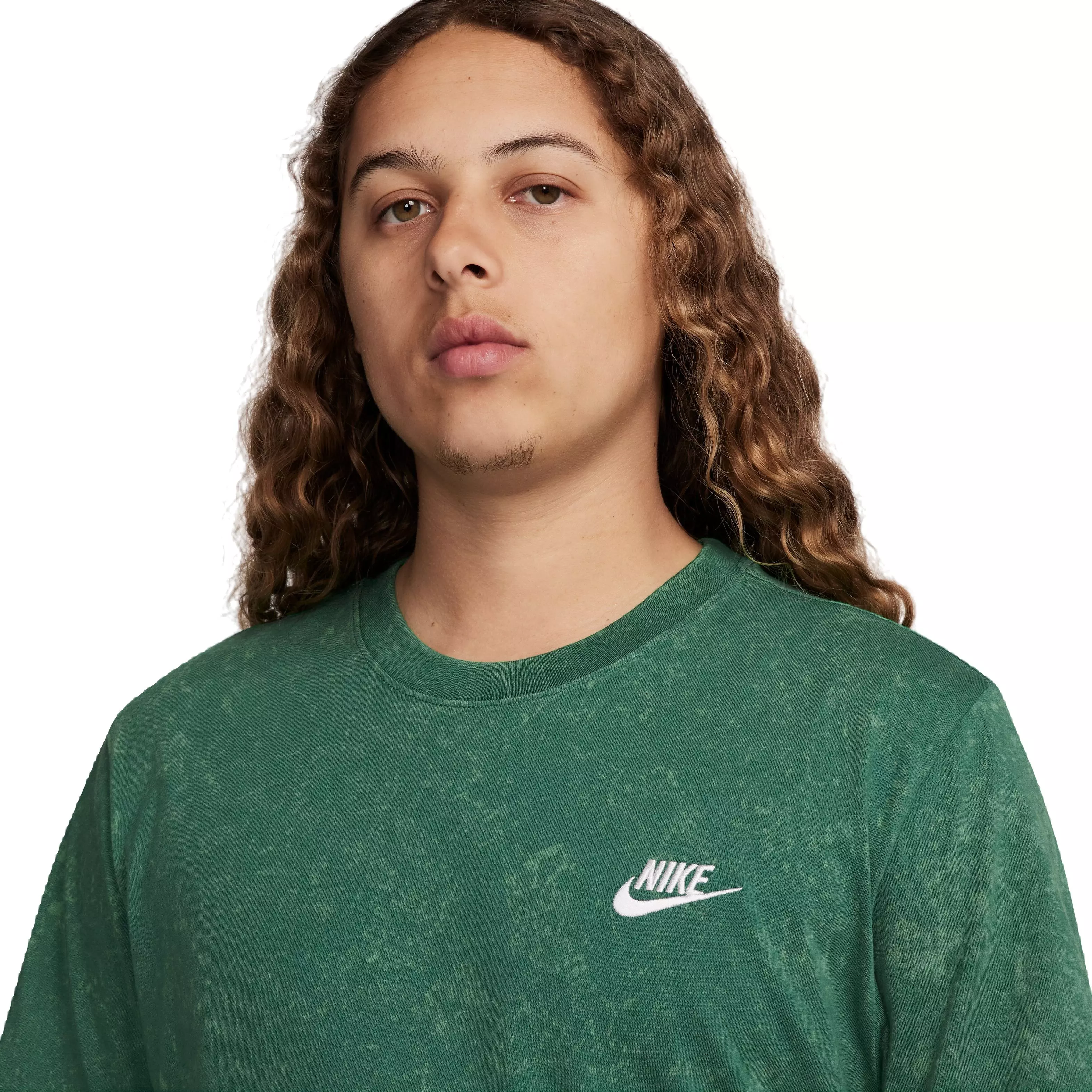 Nike Men's Sportswear Club Tee-Green - GREEN