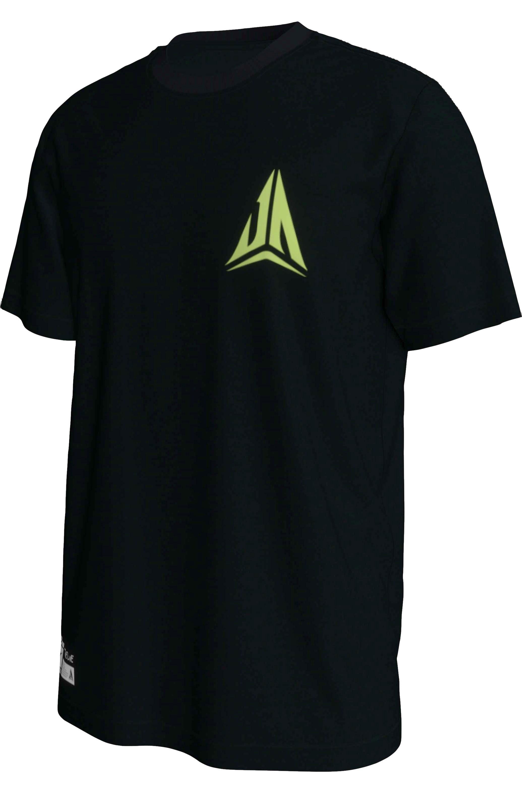 Nike Men's Ja Morant Dri-FIT Tee - Black/Lime - BLACK/LIME Thumbnail View 1