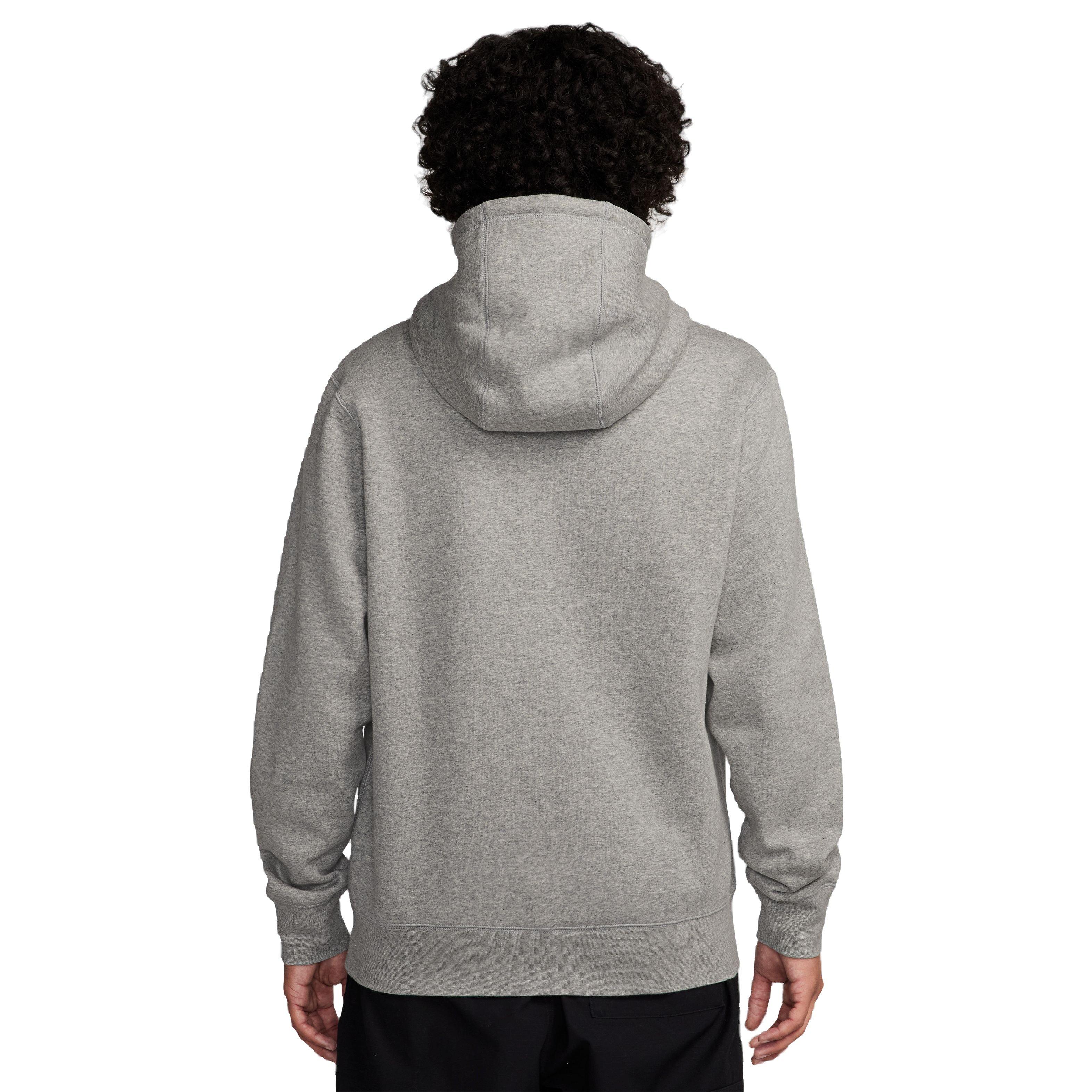 Nike Men's Club Chenille Futura Pullover - Grey - GREY Thumbnail View 2