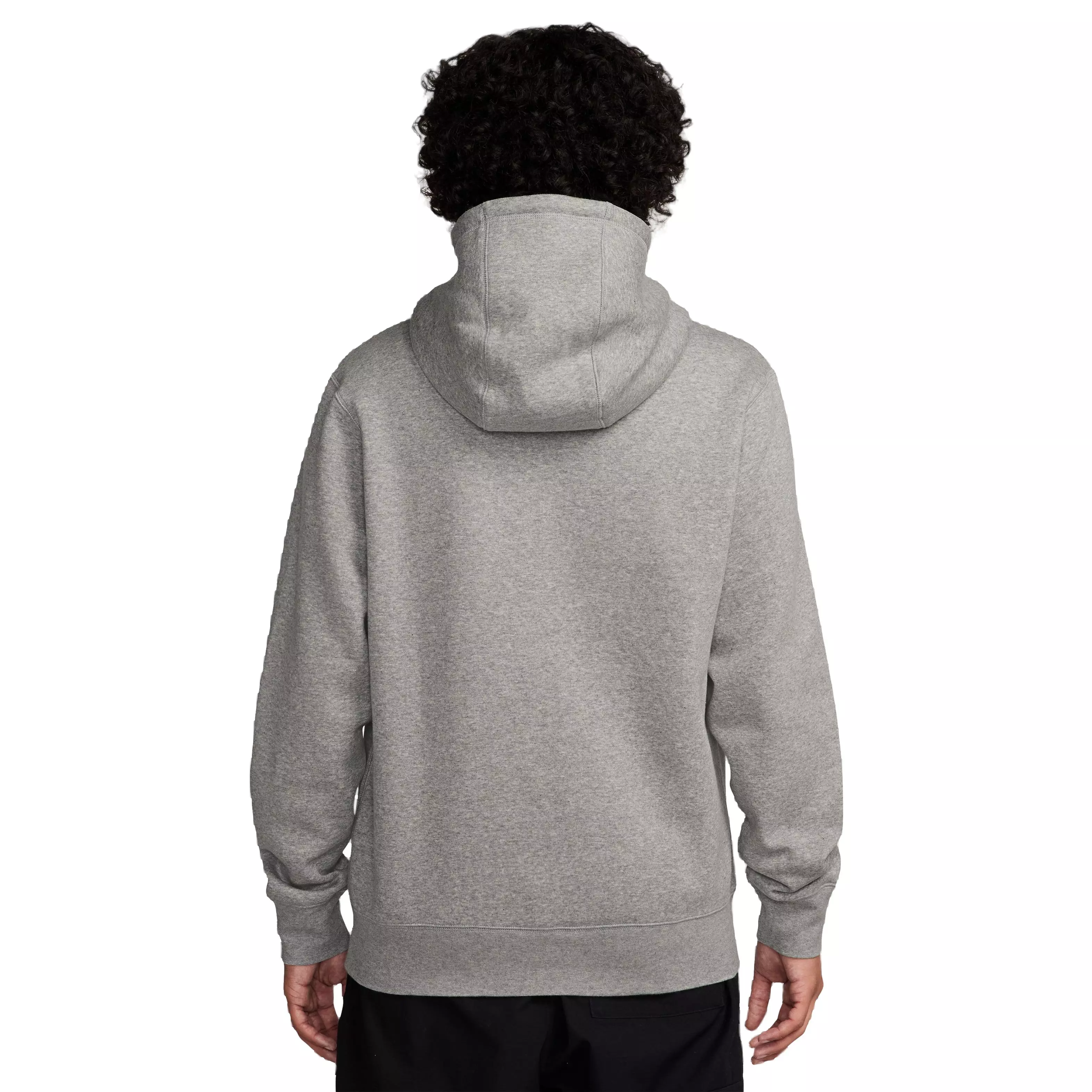 Nike Men's Club Chenille Futura Pullover - Grey - GREY