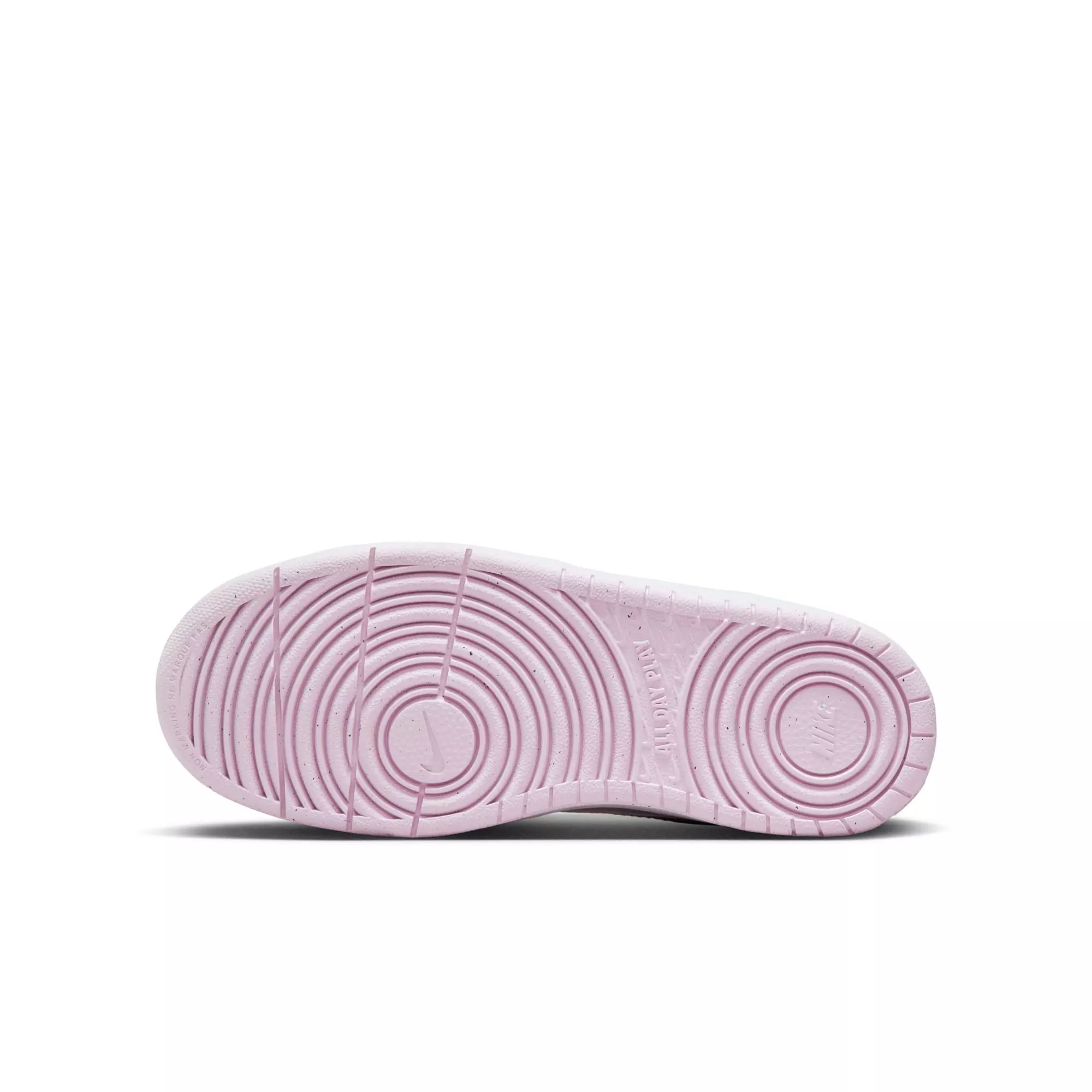 Nike Court Borough Low Recraft "White/Pink Foam" Grade School Girls' Shoe - WHITE/PINK