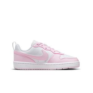 Nike Court Borough Low Recraft "White/Pink Foam" Grade School Girls' Shoe