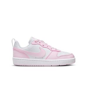 Nike Court Borough Low Recraft "White/Pink Foam" Grade School Girls' Shoe