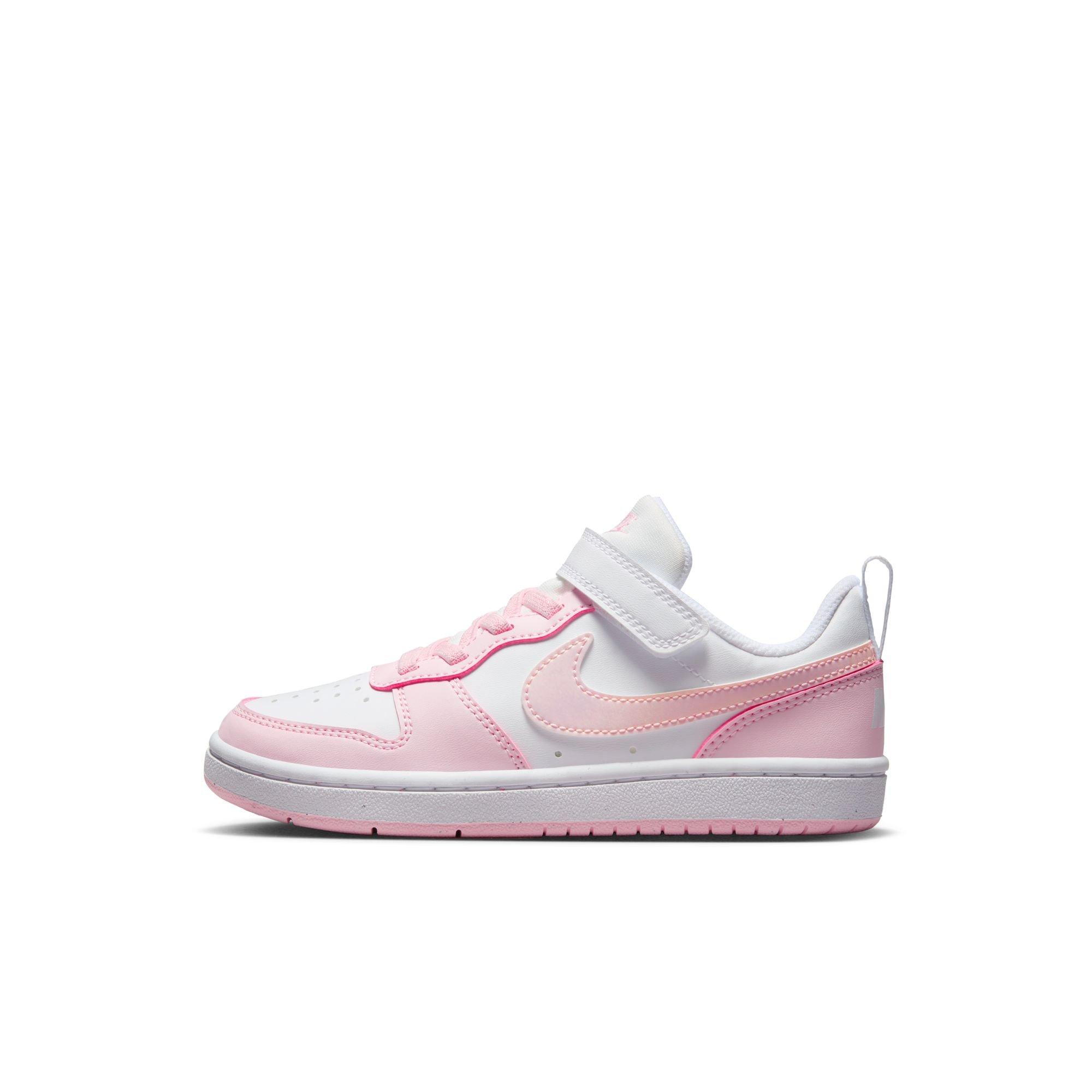 Nike Court Borough Low Recraft Preschool Girls' "White/Pink Foam" Shoe